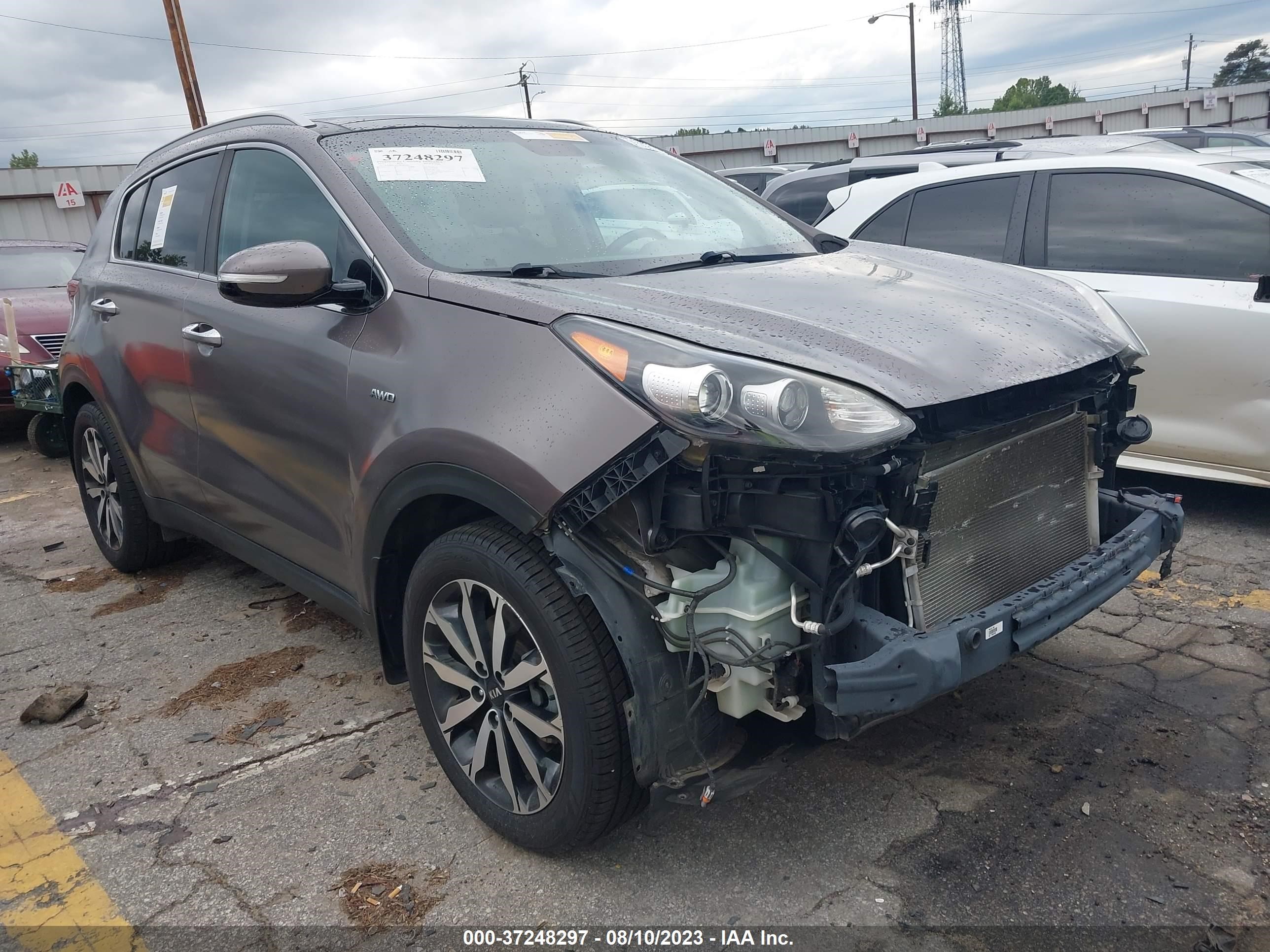 KIA SPORTAGE 2017 kndpncac0h7281343