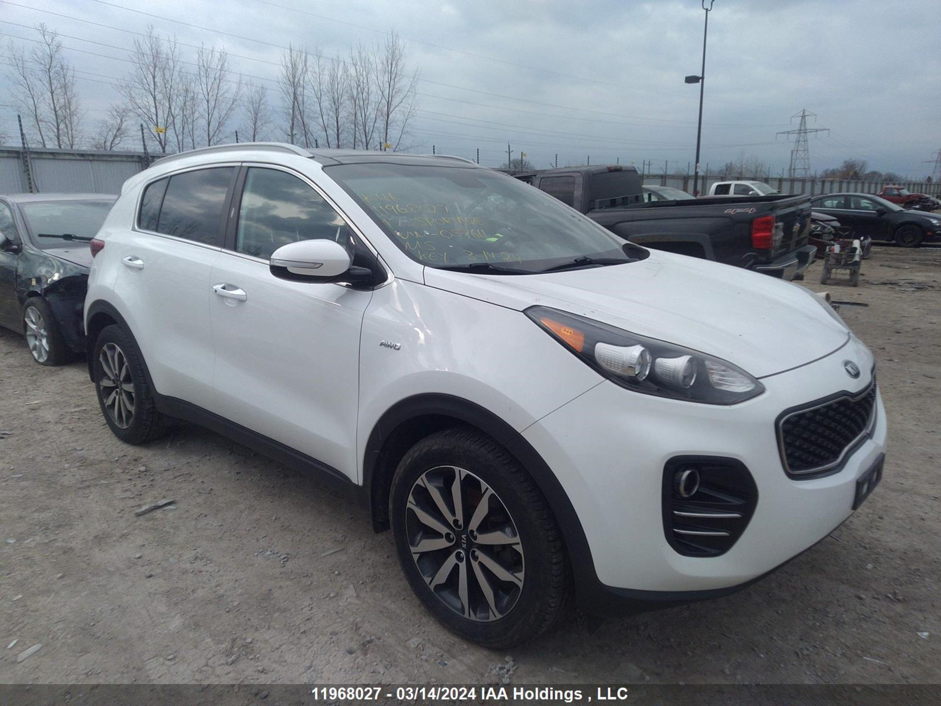 KIA SPORTAGE 2017 kndpncac8h7057611