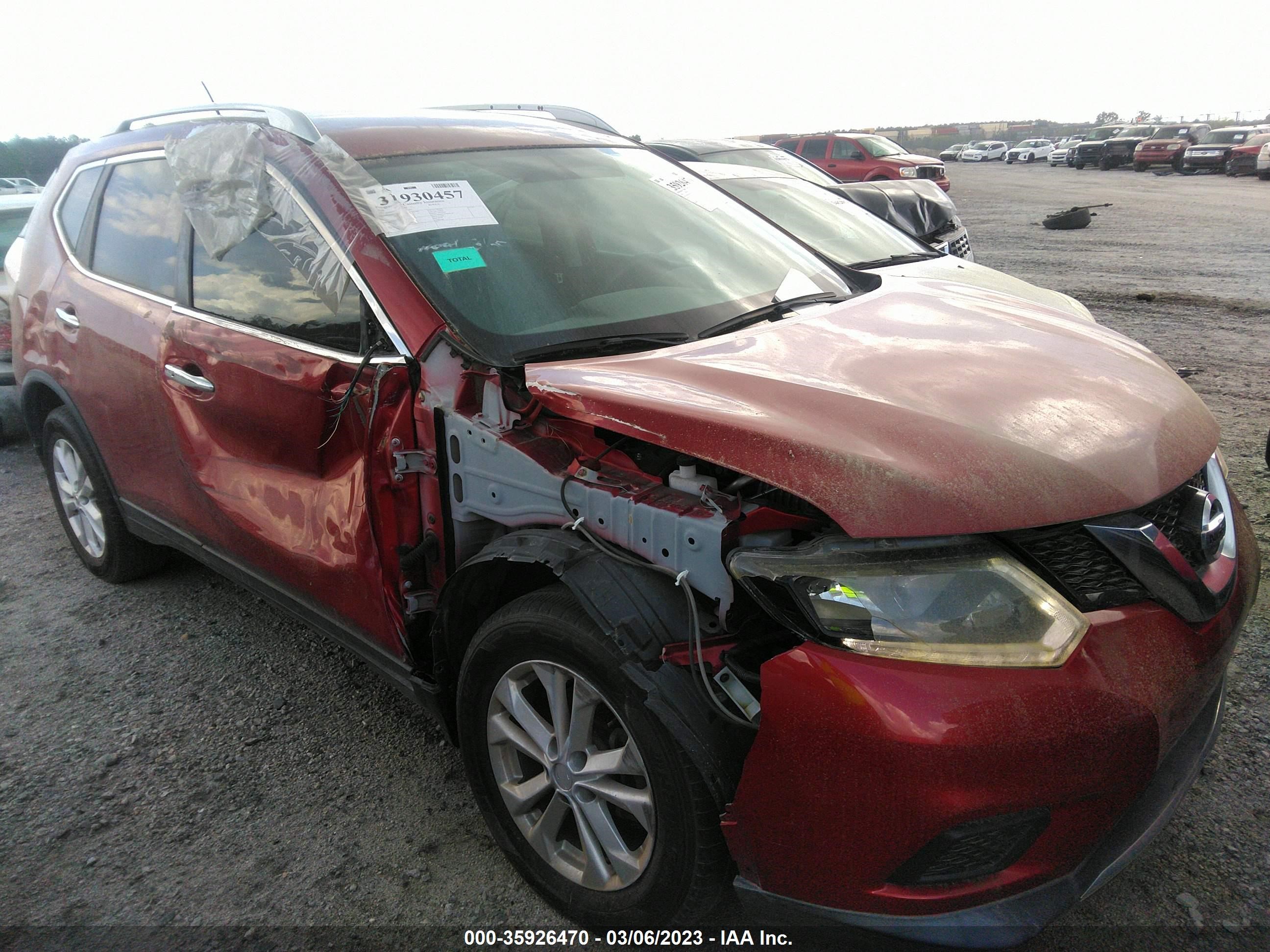 NISSAN ROGUE 2016 knmat2mt6gp721503