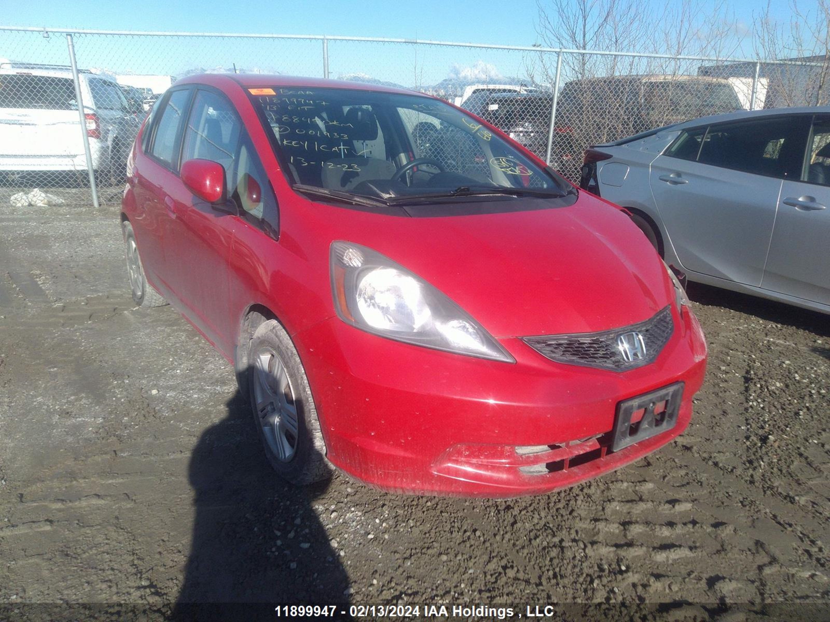 HONDA FIT 2013 lucge8h51d3001933