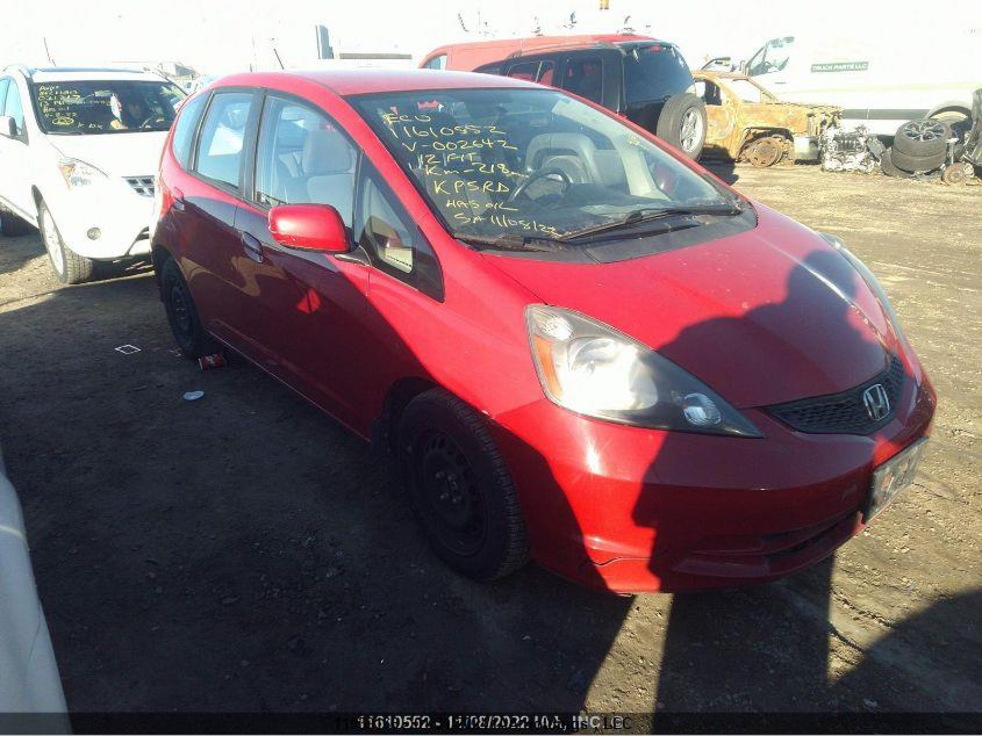 HONDA FIT 2012 lucge8h58c3002642