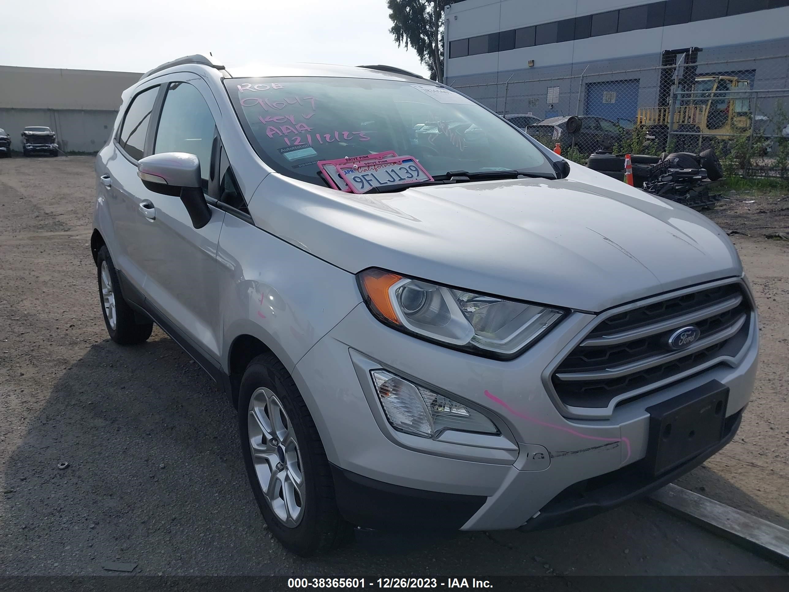 FORD ECOSPORT 2018 maj3p1te9jc226436