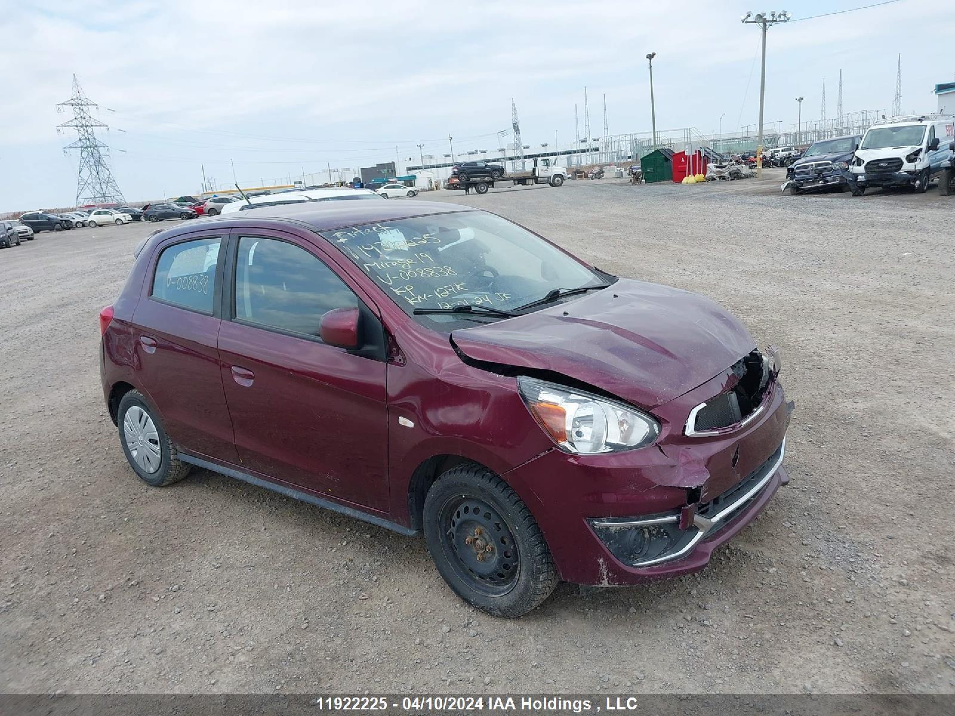 MITSUBISHI MIRAGE ES 2019 ml32a3hj2kh008838