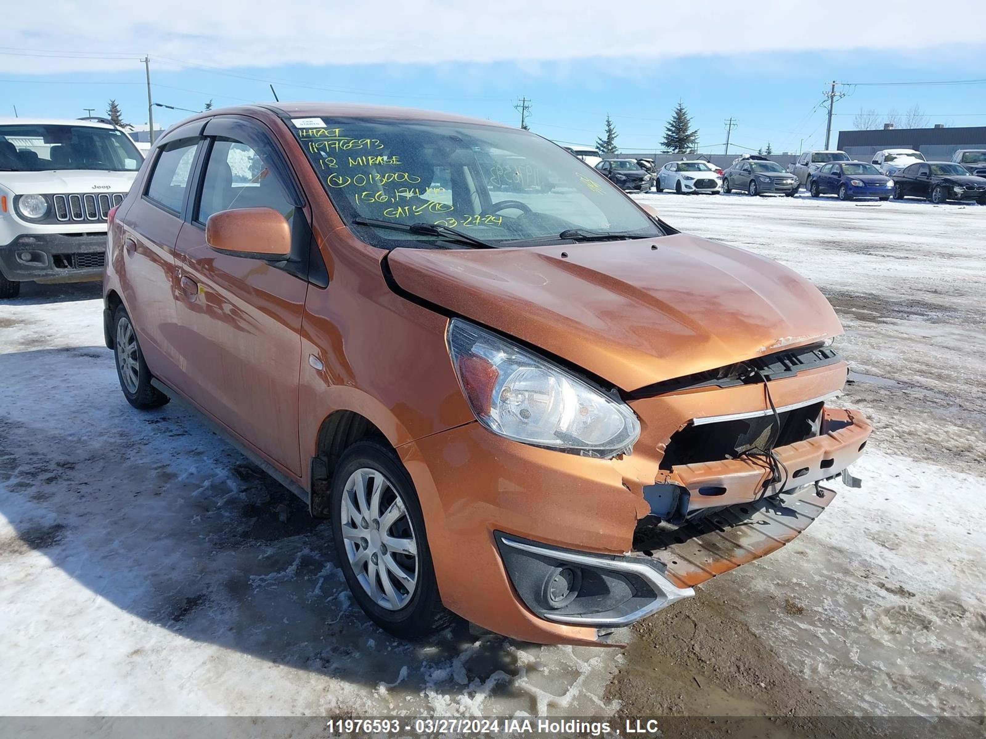 MITSUBISHI MIRAGE 2018 ml32a3hj5jh013000