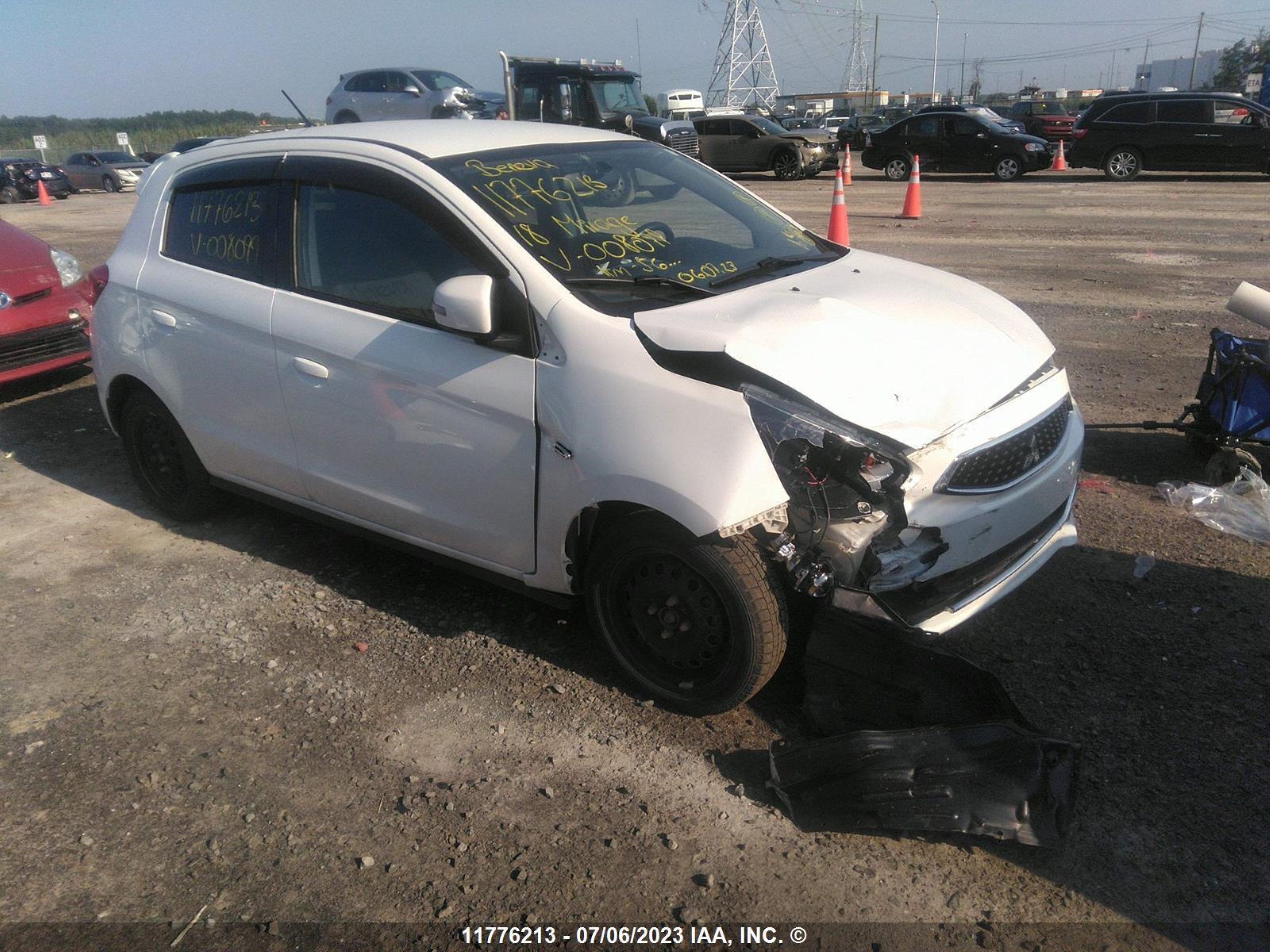 MITSUBISHI MIRAGE 2018 ml32a5hj9jh008099