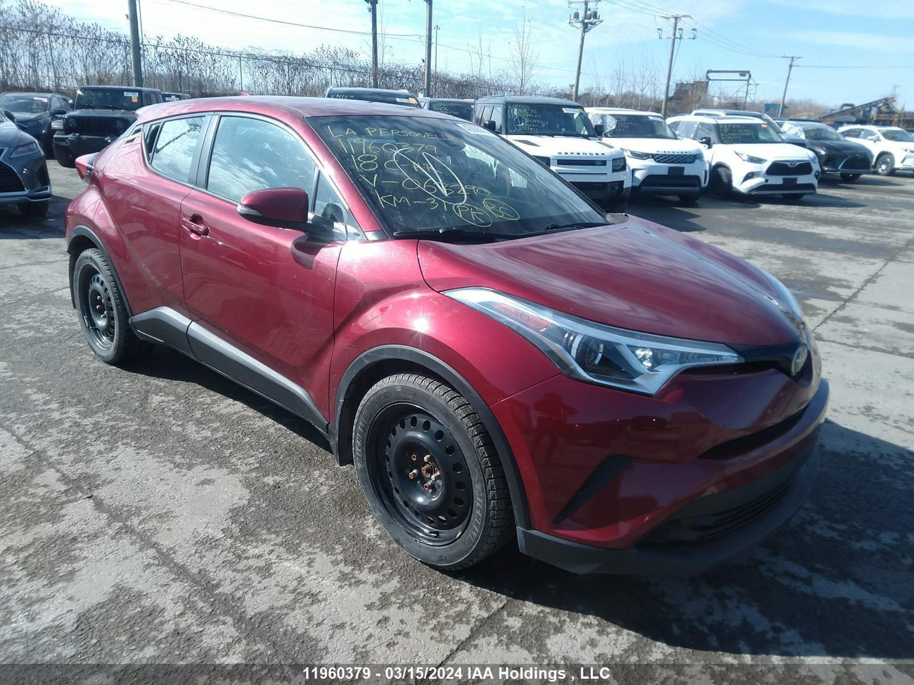 TOYOTA C-HR 2018 nmtkhmbx7jr063290