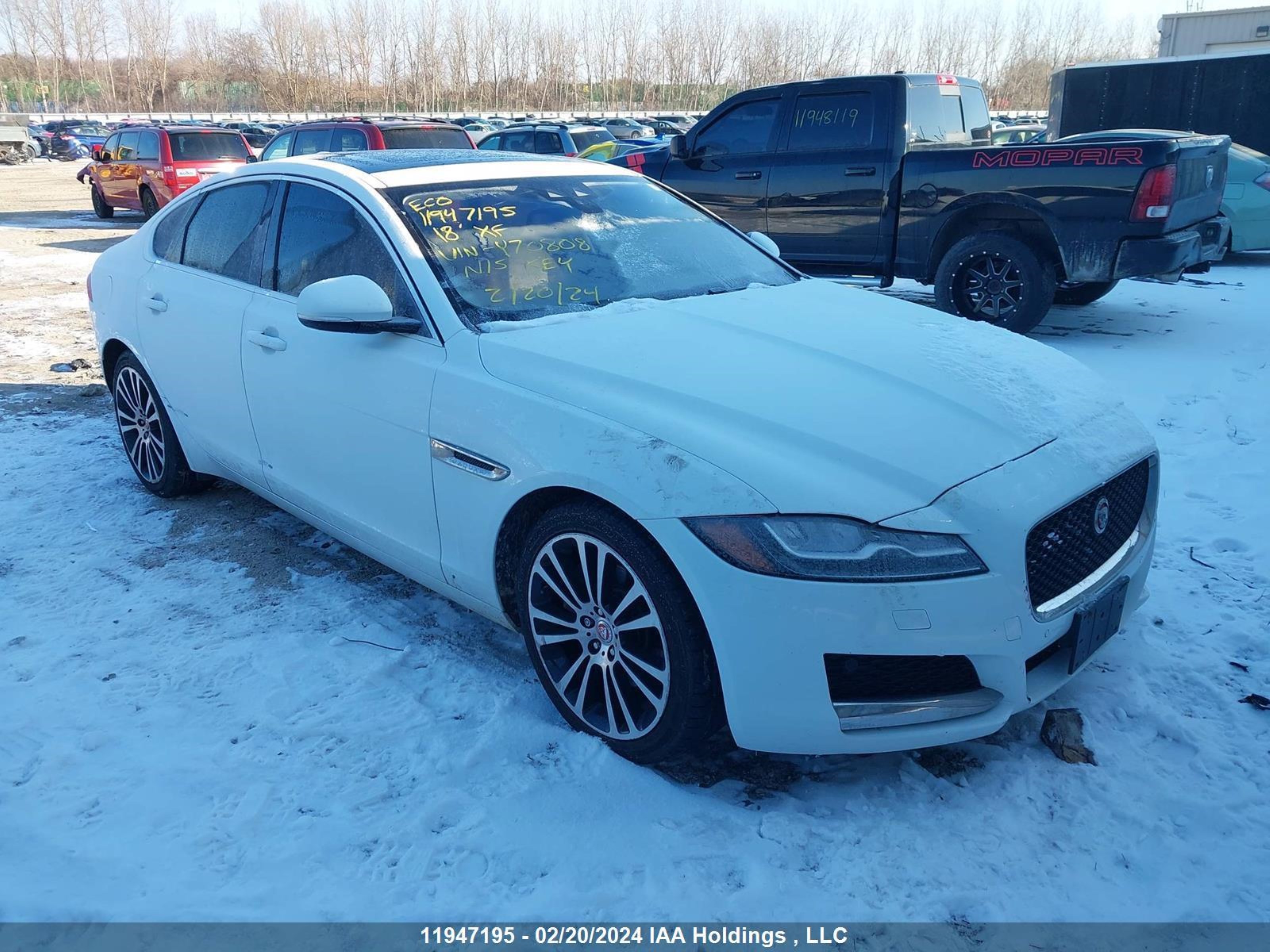 JAGUAR XF 2018 sajbk4fn3jcy70808