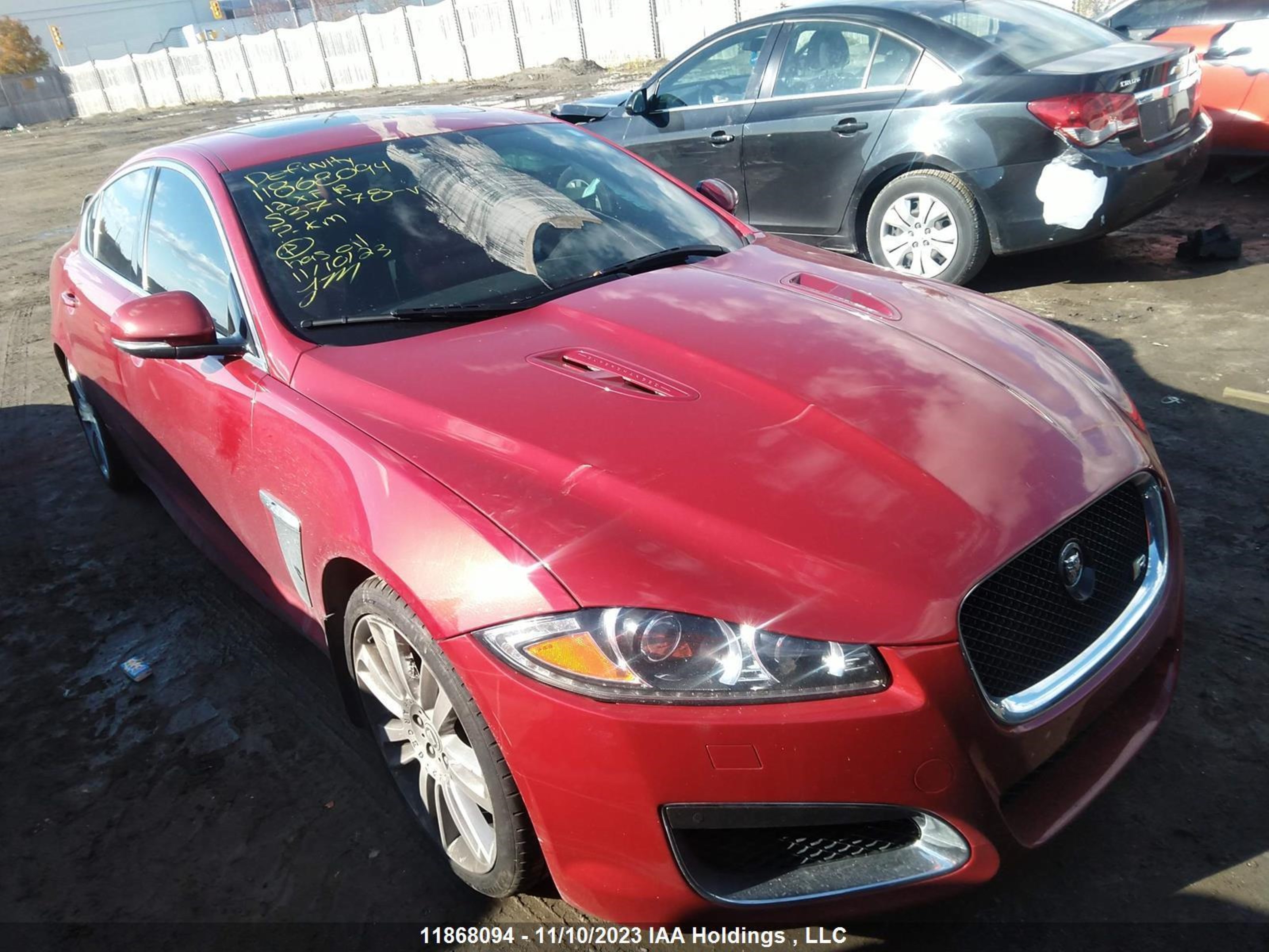 JAGUAR XF 2012 sajxa0jc3cms37178