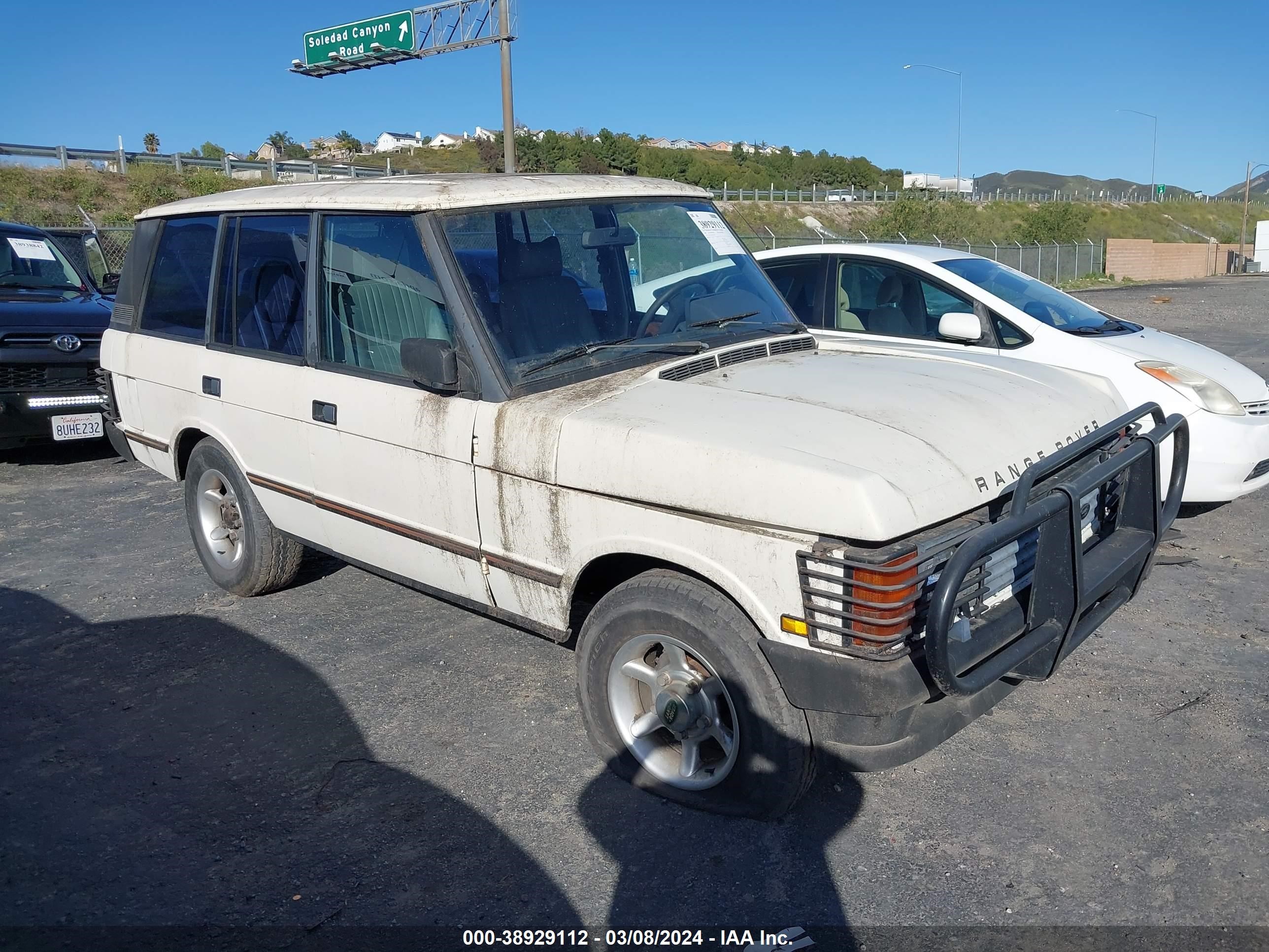 LAND ROVER RANGE ROVER 1988 salhv1146ja315725