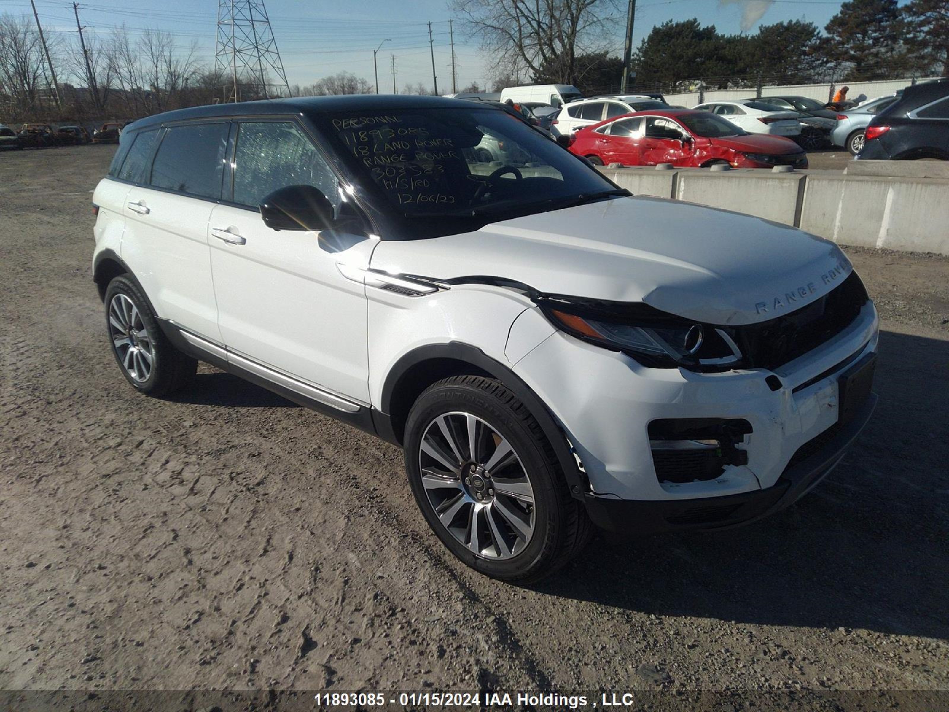 LAND ROVER RANGE ROVER EVOQUE 2018 salvr2rx3jh303583