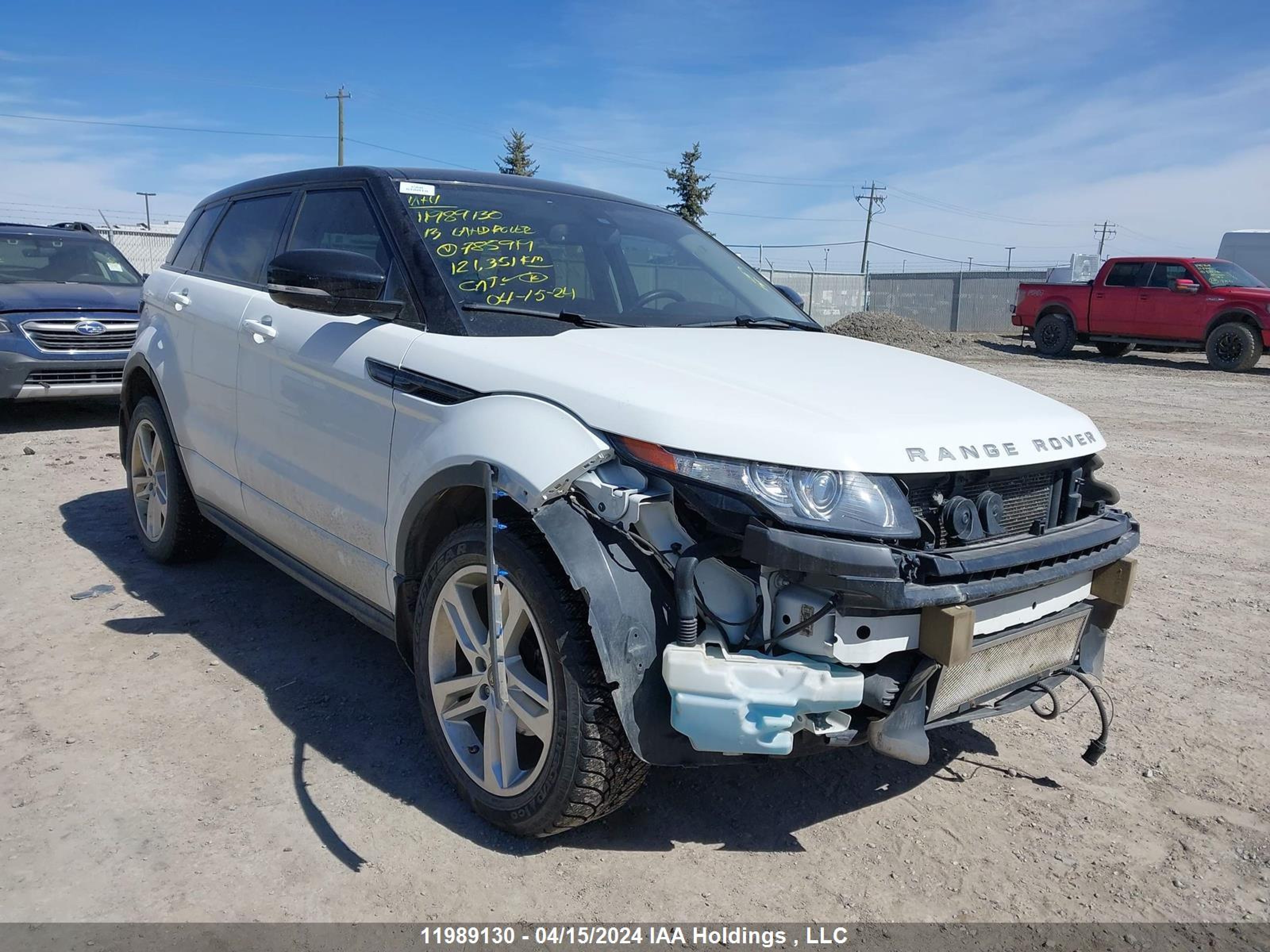 LAND ROVER RANGE ROVER EVOQUE 2013 salvt2bg8dh785919