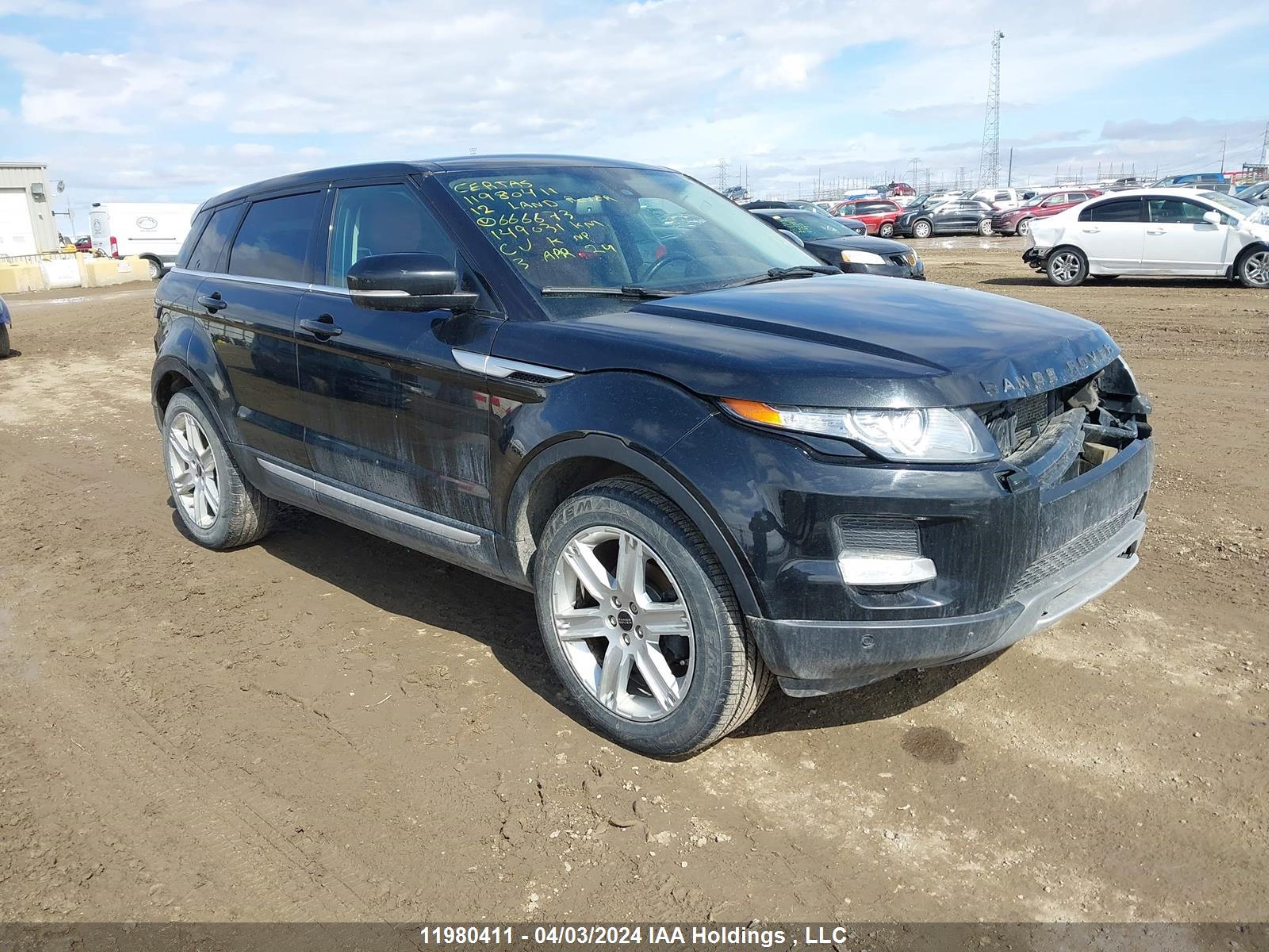 LAND ROVER RANGE ROVER EVOQUE 2012 salvv2bg9ch666673