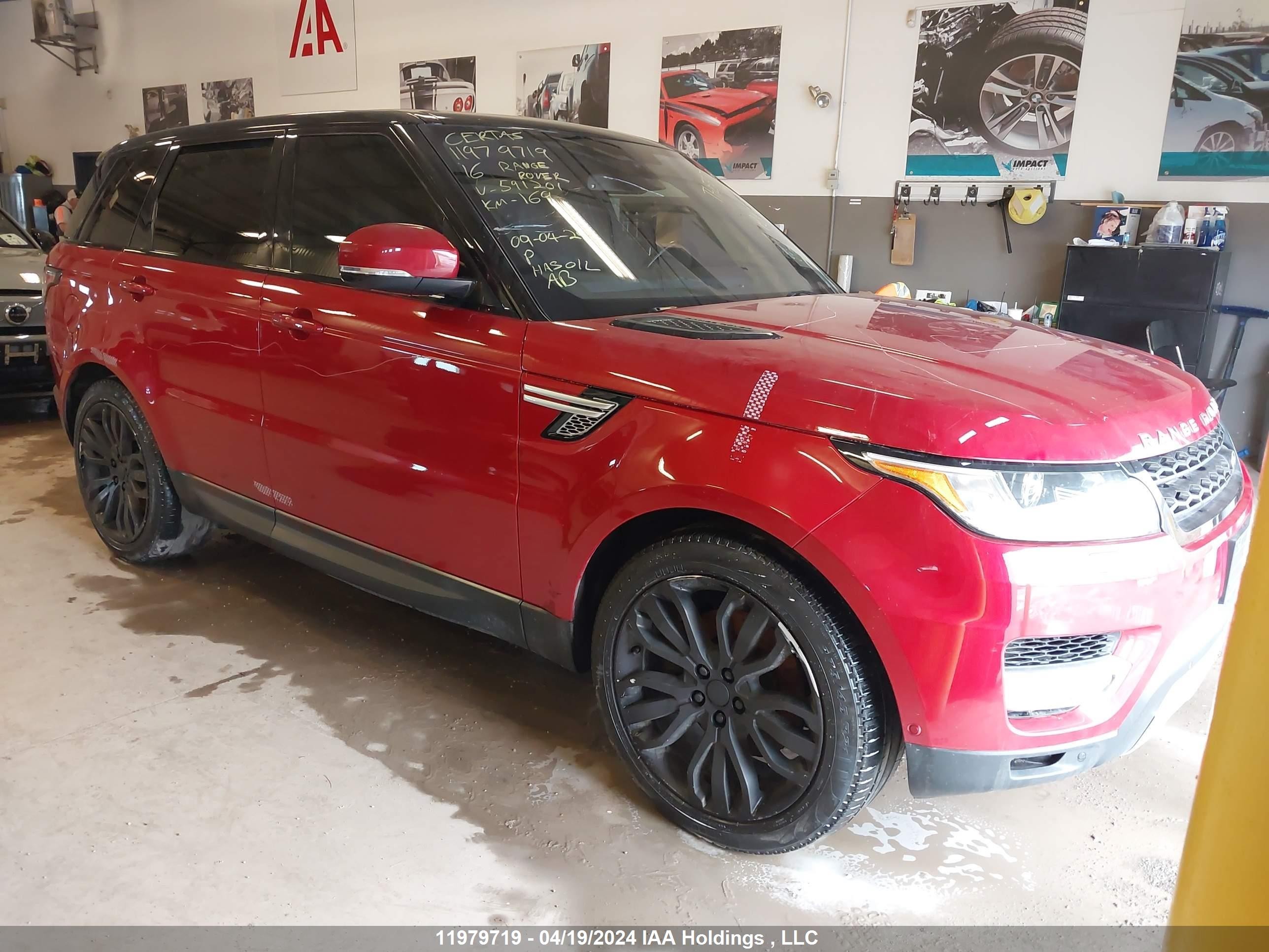 LAND ROVER RANGE ROVER SPORT 2016 salwr2kf0ga591201