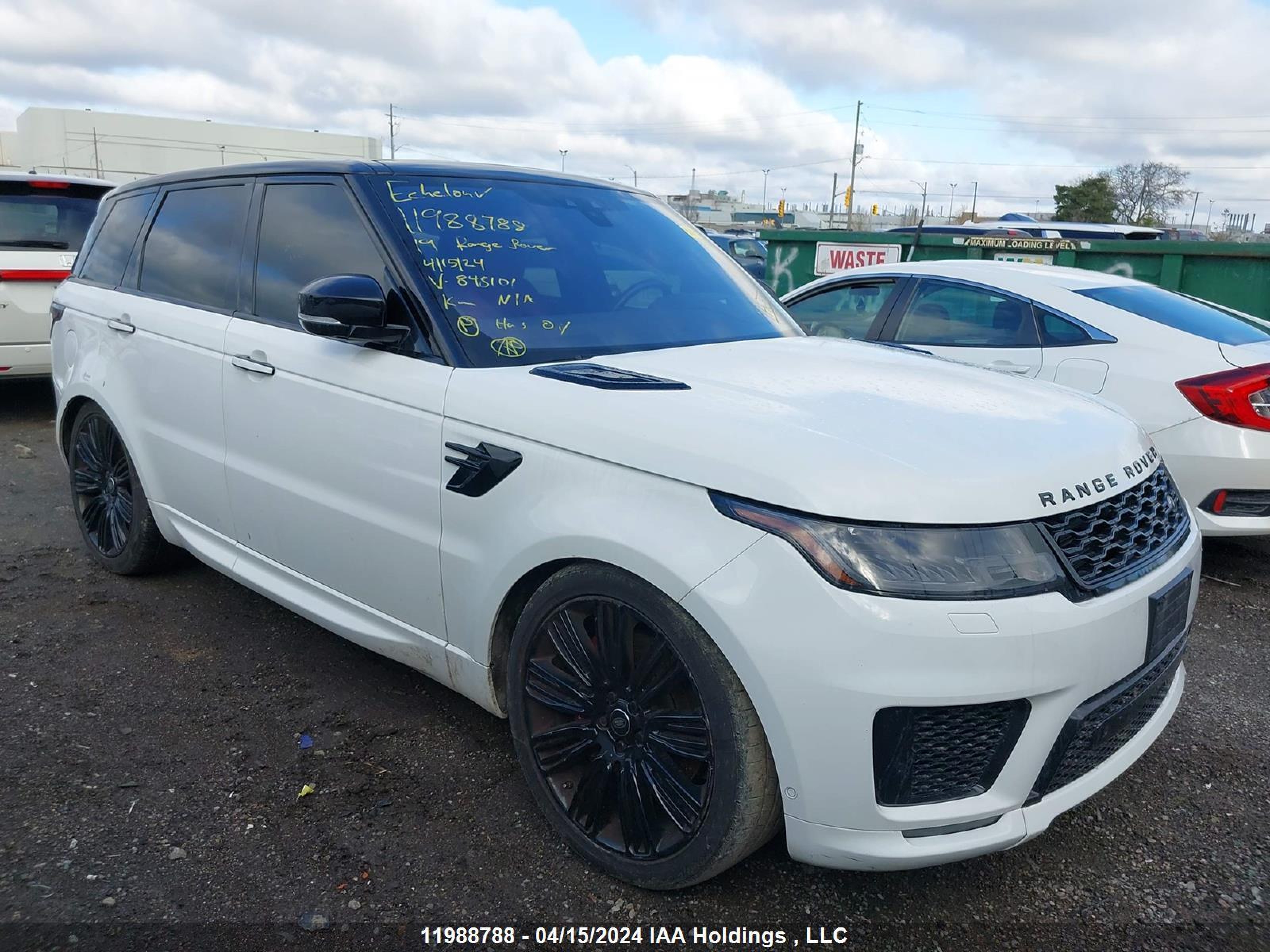 LAND ROVER RANGE ROVER SPORT 2019 salwv2sv6ka848101