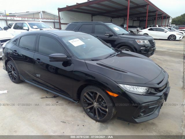 HONDA CIVIC HATCHBACK 2021 shhfk7g92mu204533