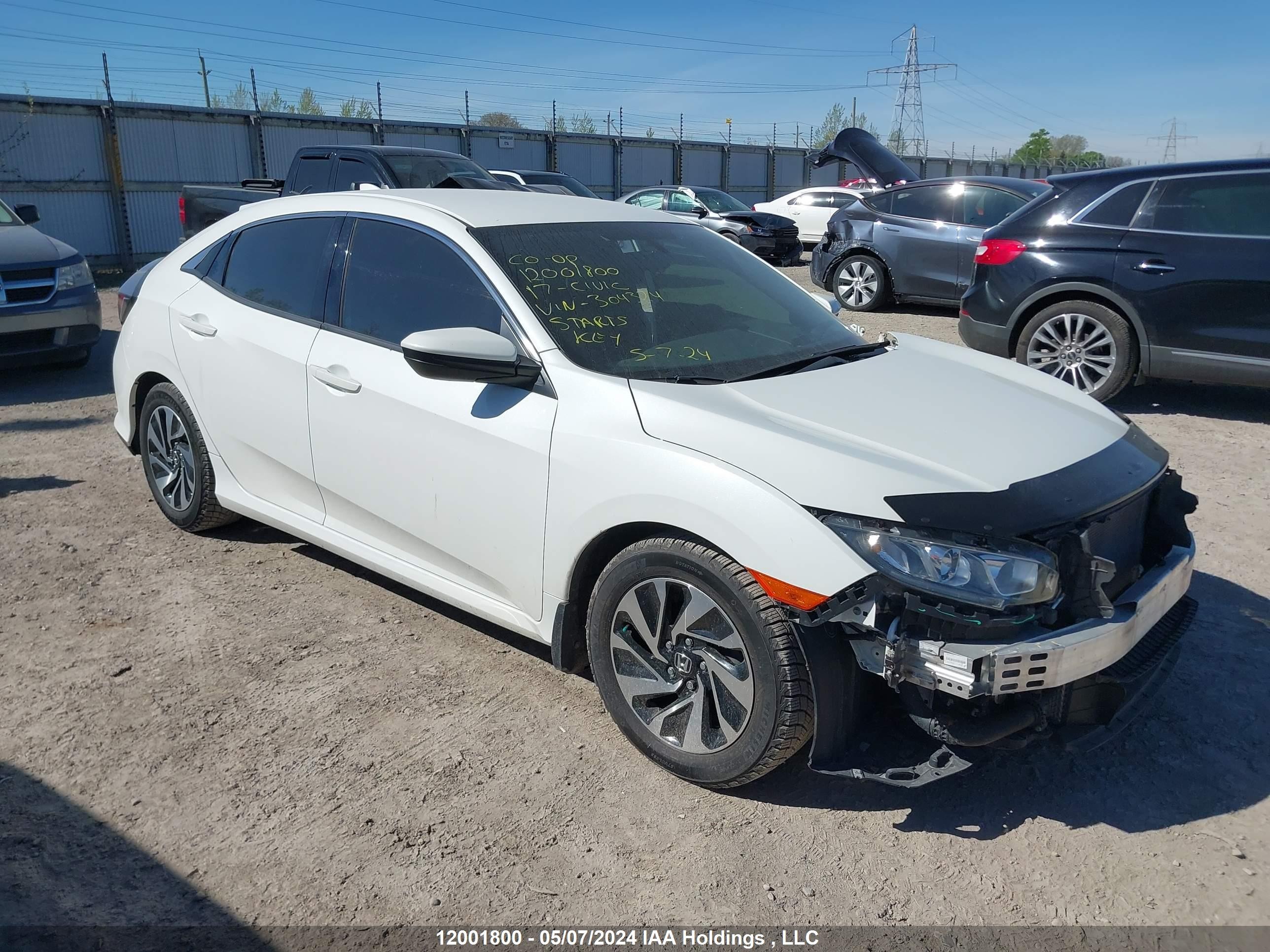 HONDA CIVIC 2017 shhfk7h21hu304324