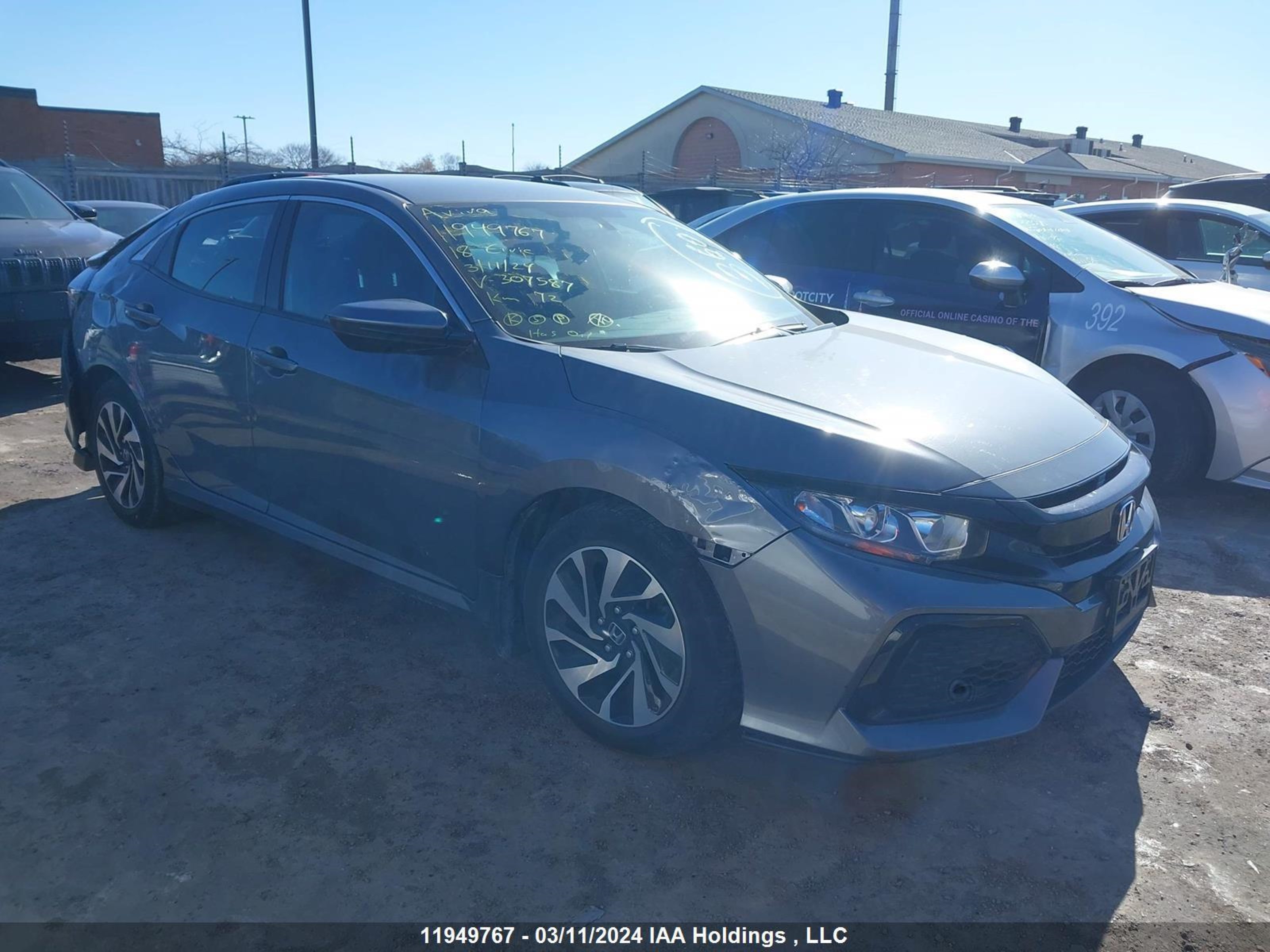 HONDA CIVIC 2018 shhfk7h27ju307587