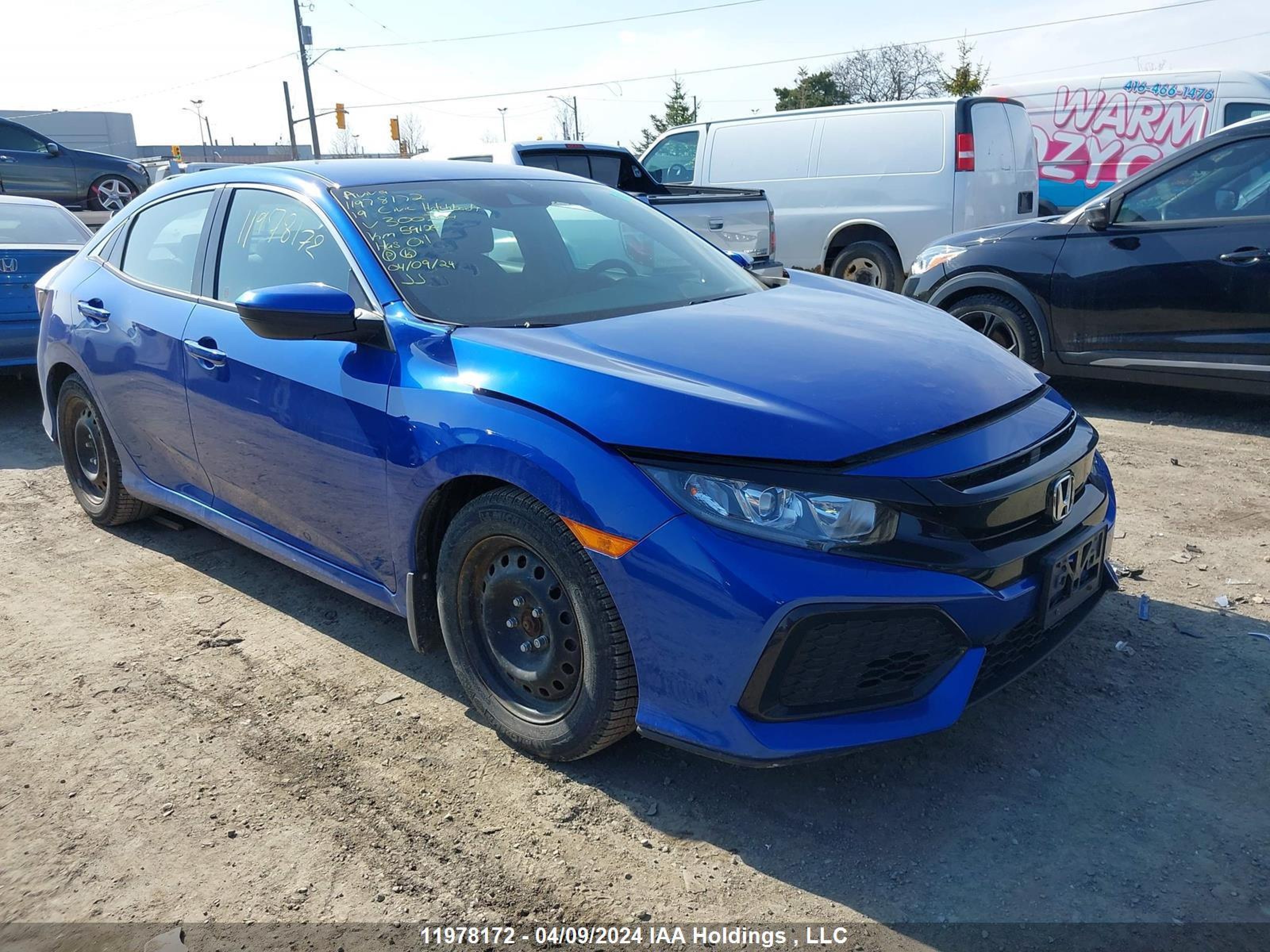 HONDA CIVIC 2019 shhfk7h34ku300204