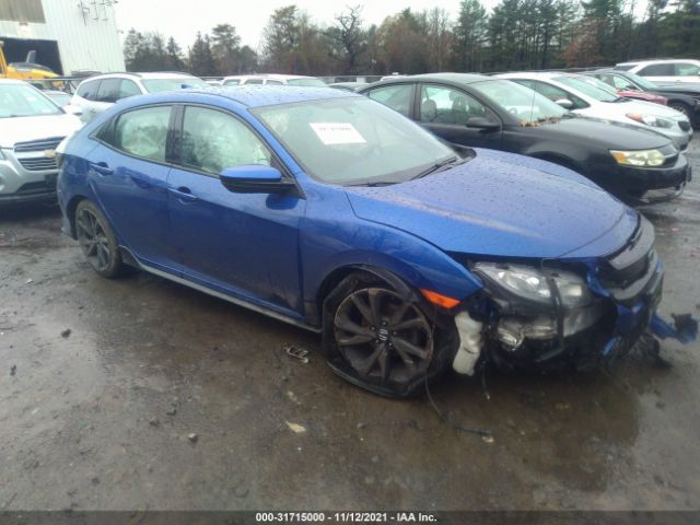 HONDA CIVIC HATCHBACK 2018 shhfk7h40ju402820