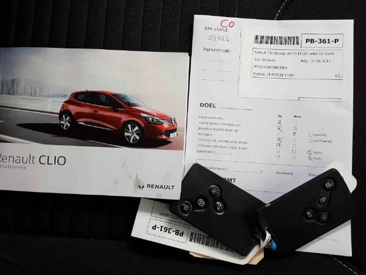 RENAULT CLIO 2017 vf15r0j0a58003965