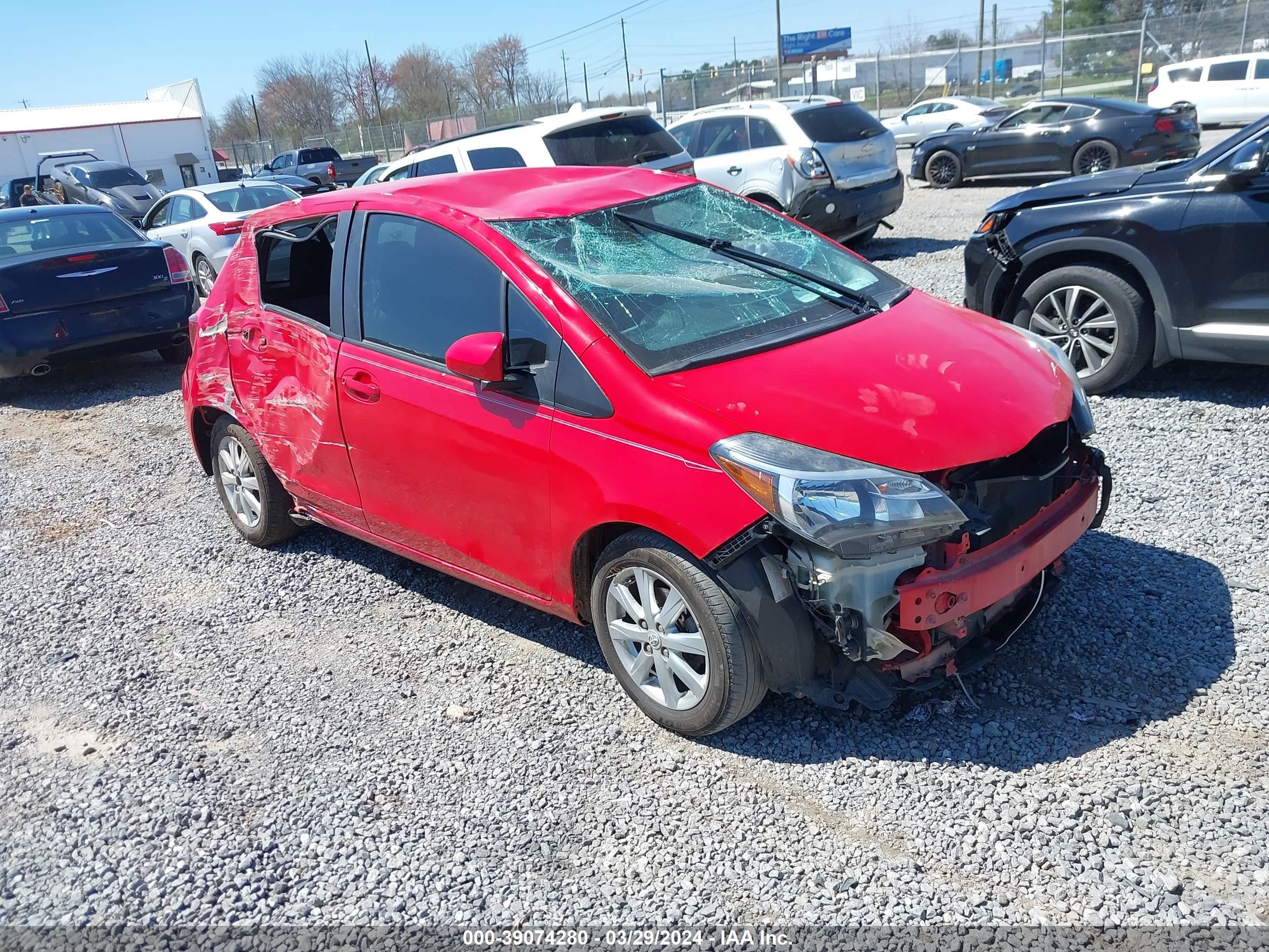 TOYOTA YARIS 2015 vnkktud35fa034070