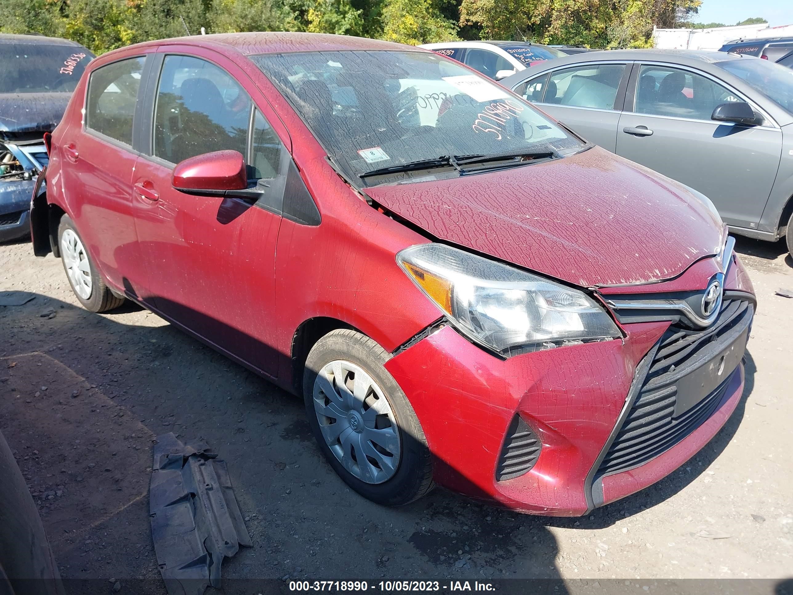 TOYOTA YARIS 2017 vnkktud35ha086107