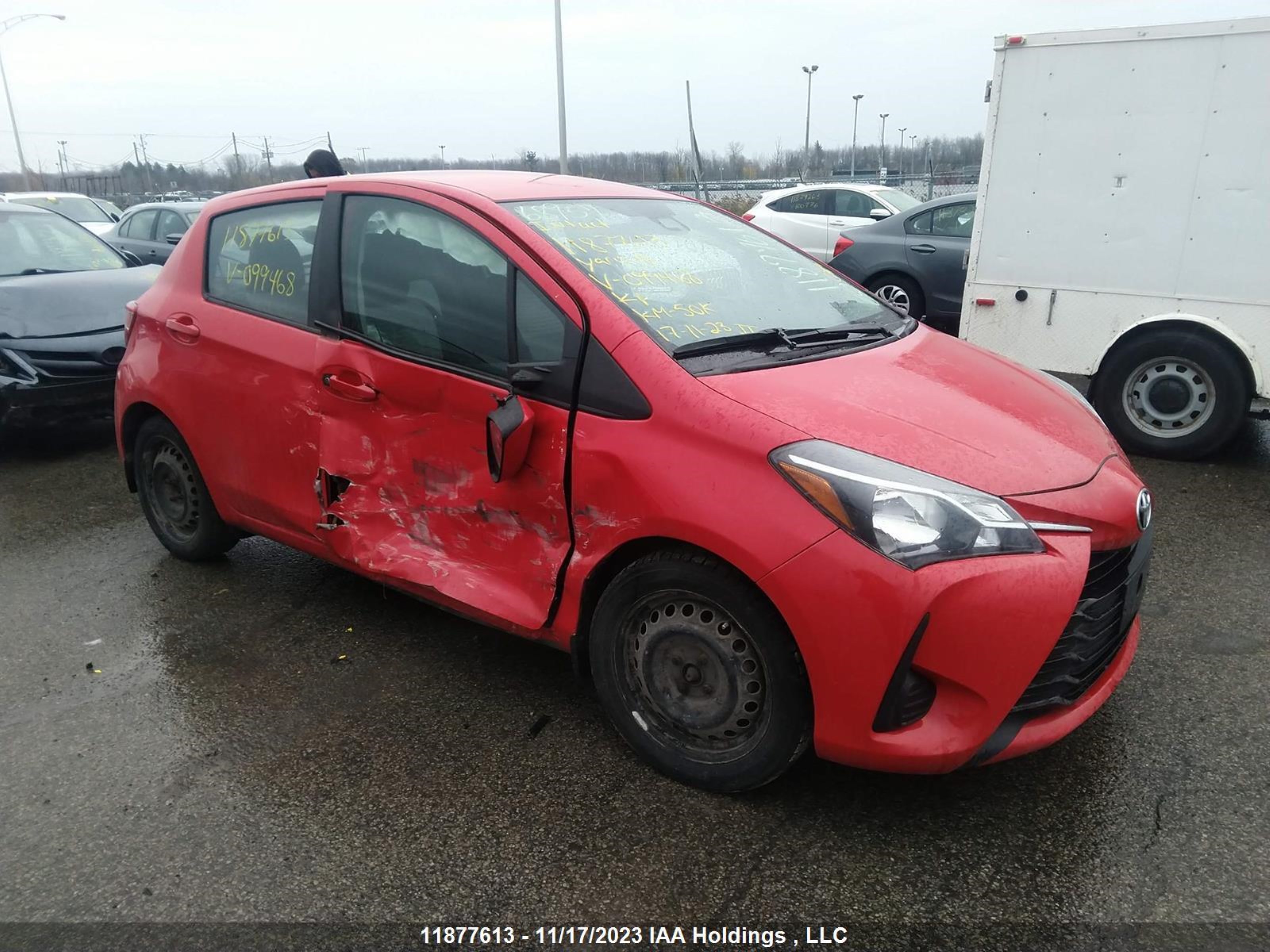 TOYOTA YARIS 2018 vnkktud36ja099468