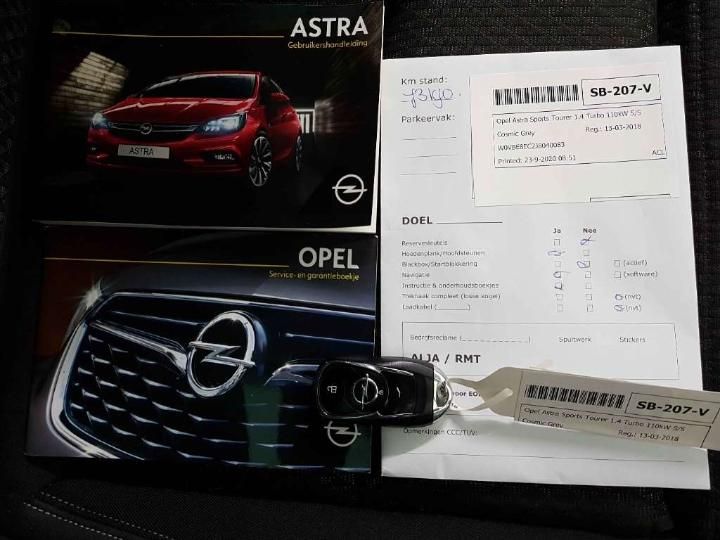 OPEL ASTRA SPORTS TOURER 2018 w0vbe8ec2j8040083