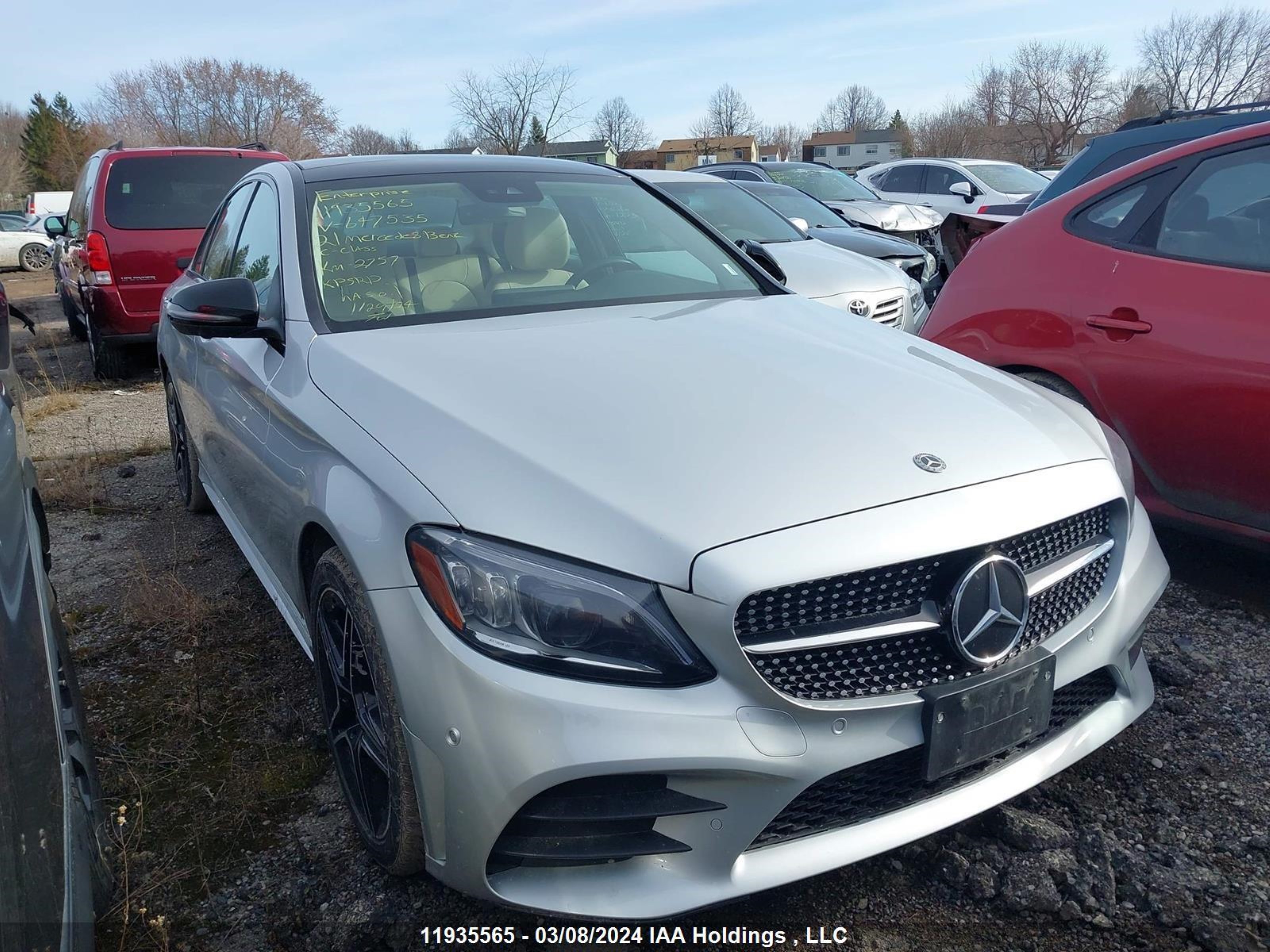 MERCEDES-BENZ C-KLASSE 2021 w1kwf8eb5mr647535