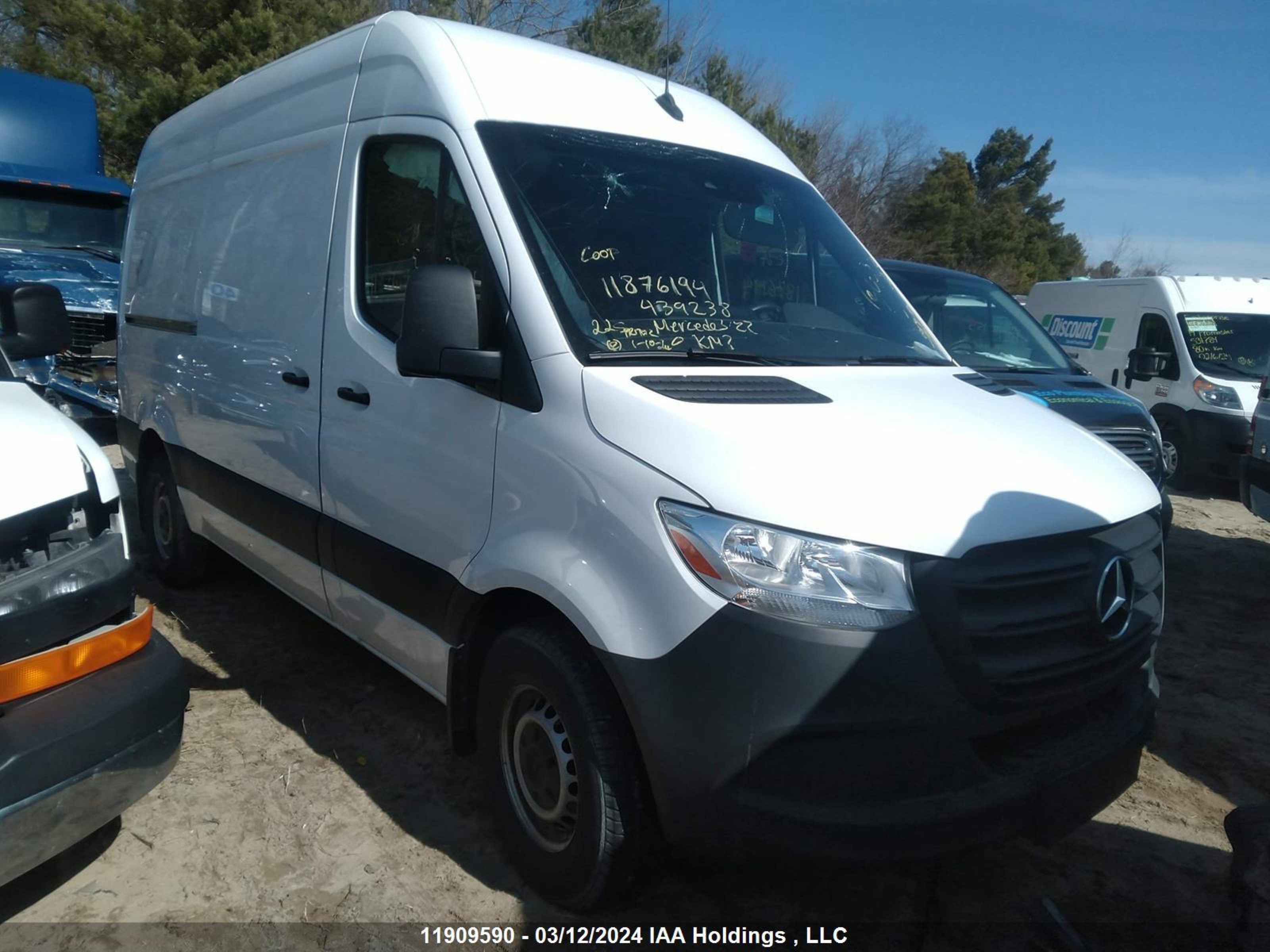 MERCEDES-BENZ SPRINTER 2022 w1y4ebhy8np439238