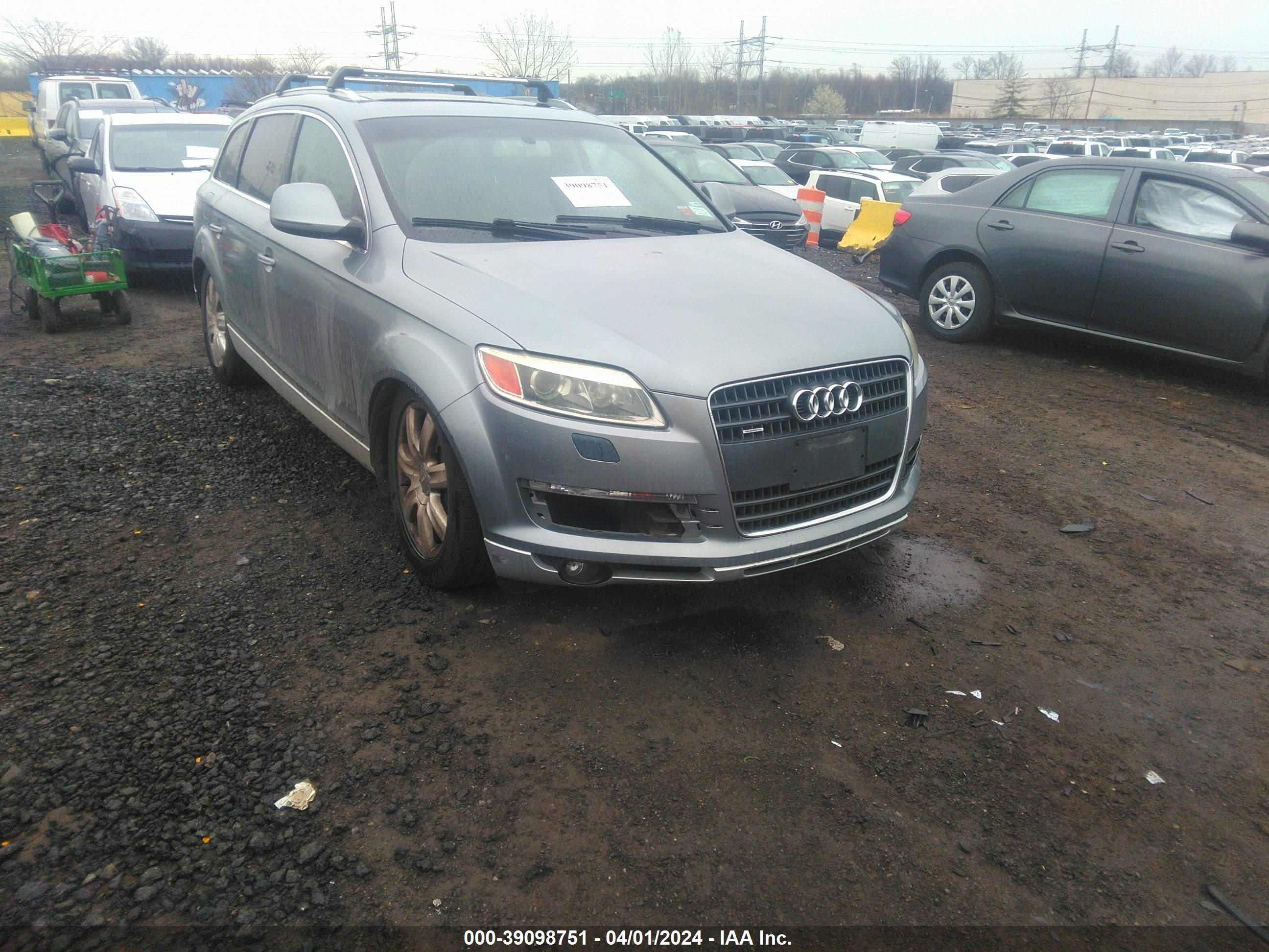 AUDI Q7 2007 wa1bv74l87d040668