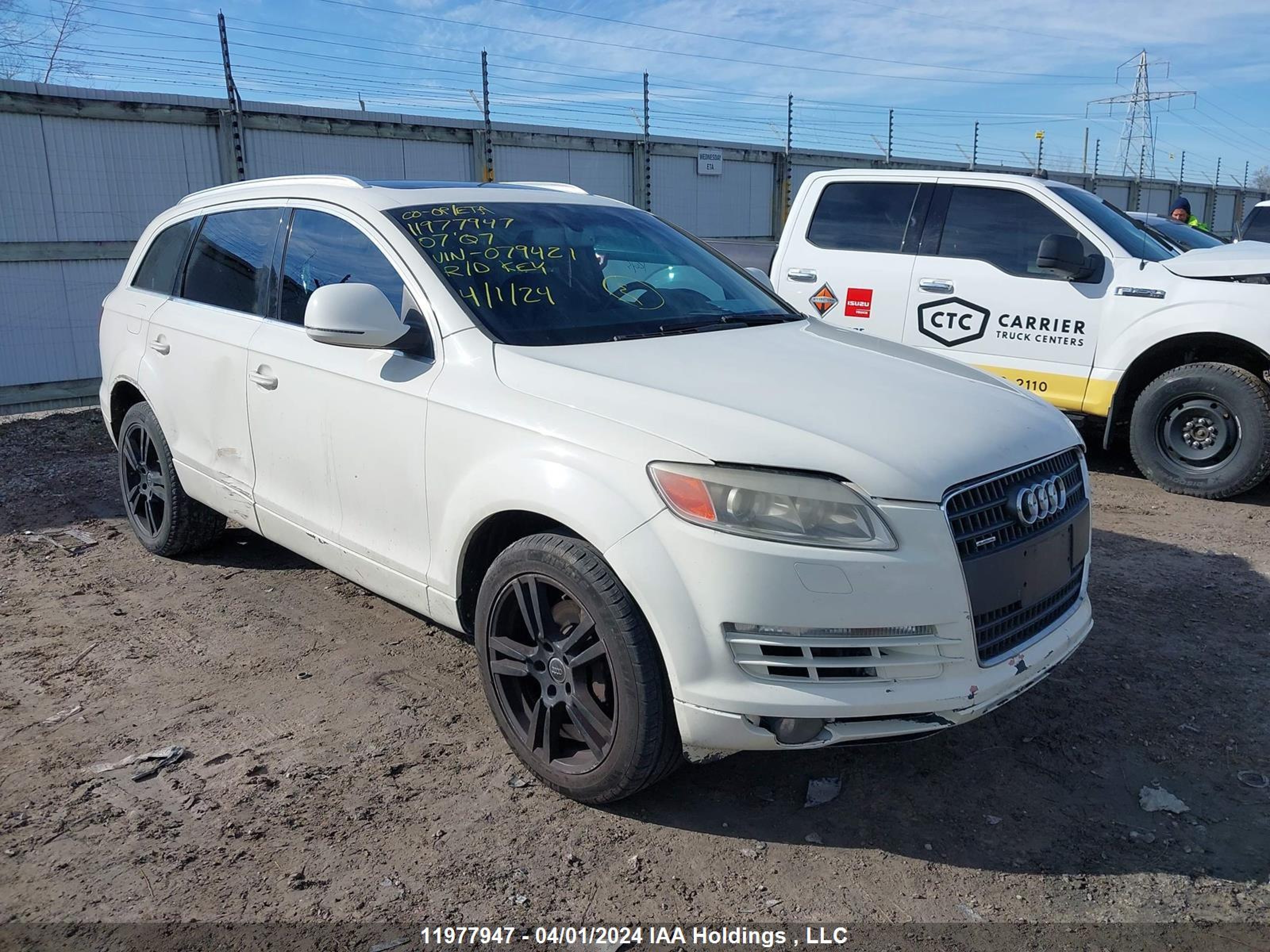 AUDI Q7 2007 wa1by74l57d079421