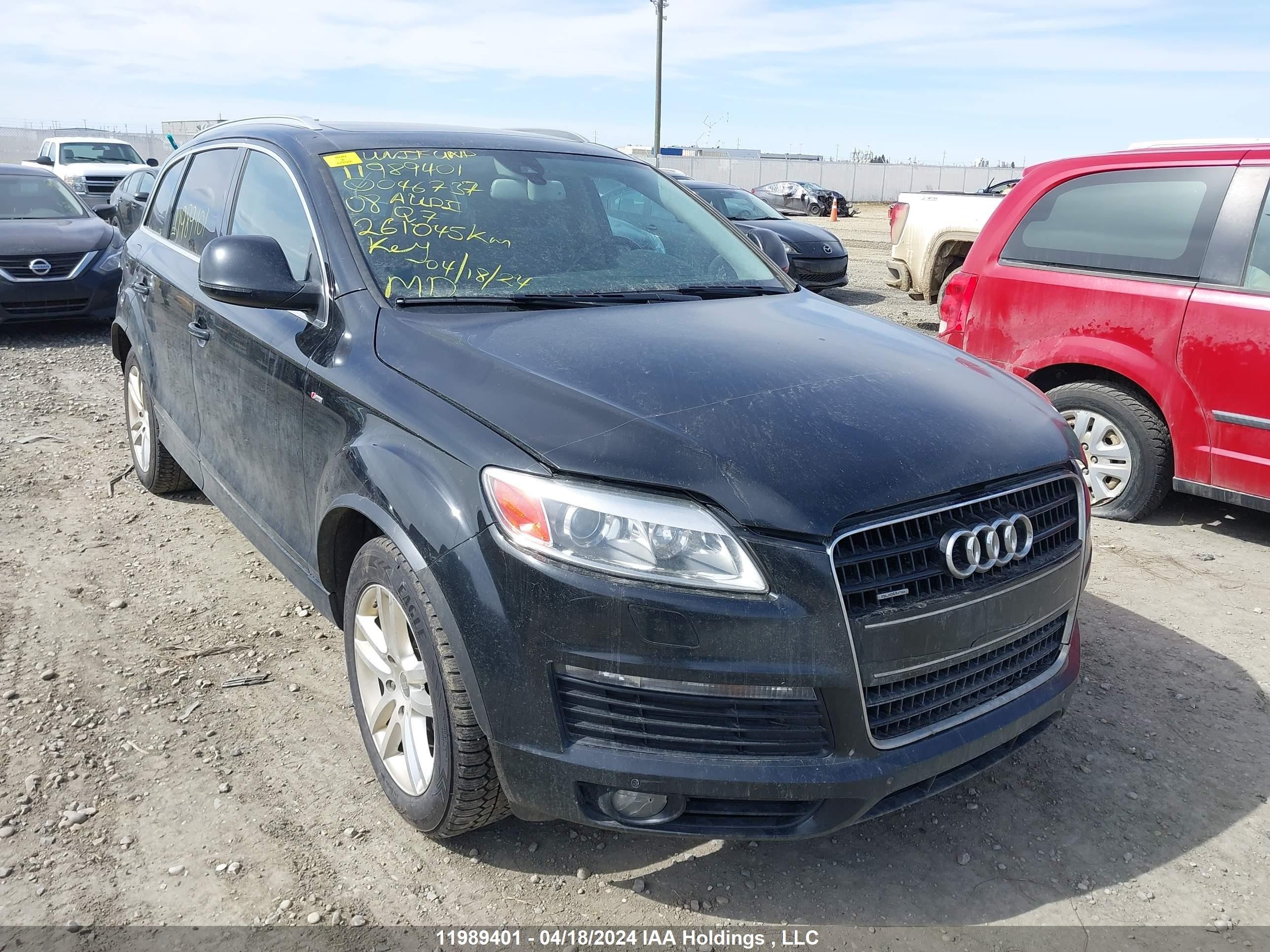 AUDI Q7 2008 wa1ev74l08d046737