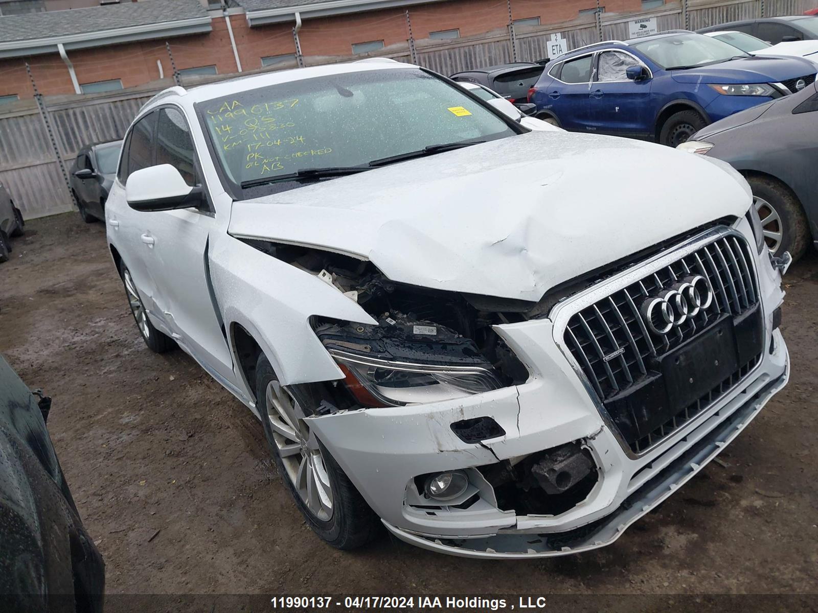 AUDI Q5 2014 wa1lfcfp0ea075830