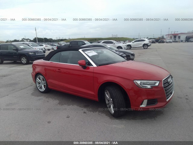 AUDI A3 CABRIOLET 2018 wau6ulff5j1080982