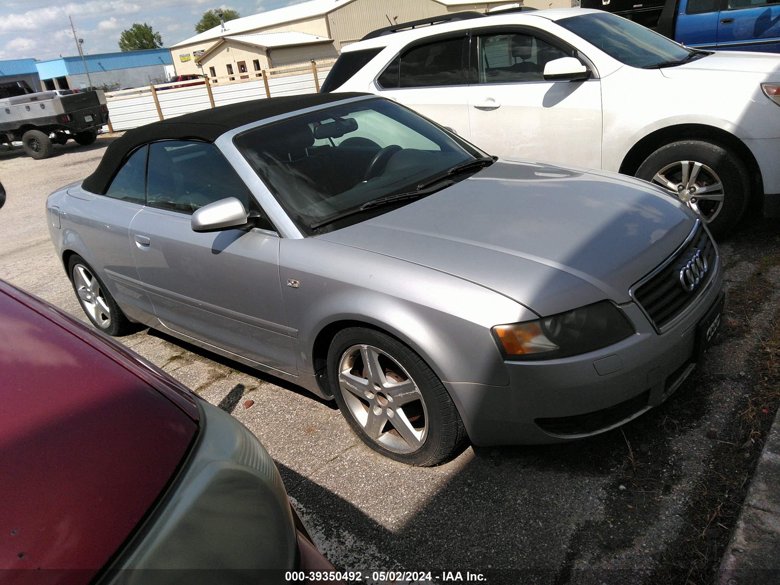 AUDI A4 2004 wauac48h14k025039