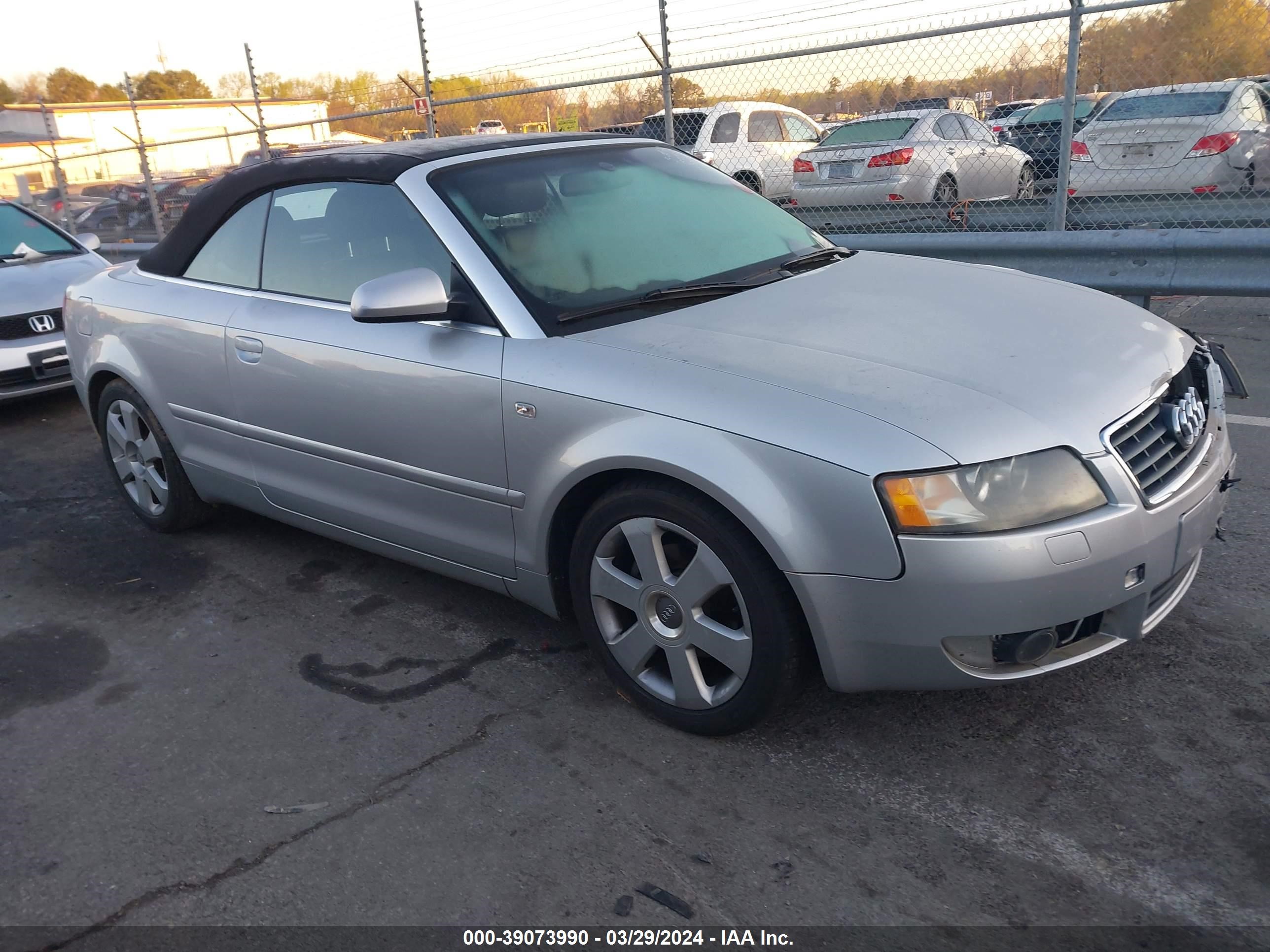 AUDI A4 2005 wauac48h25k006646