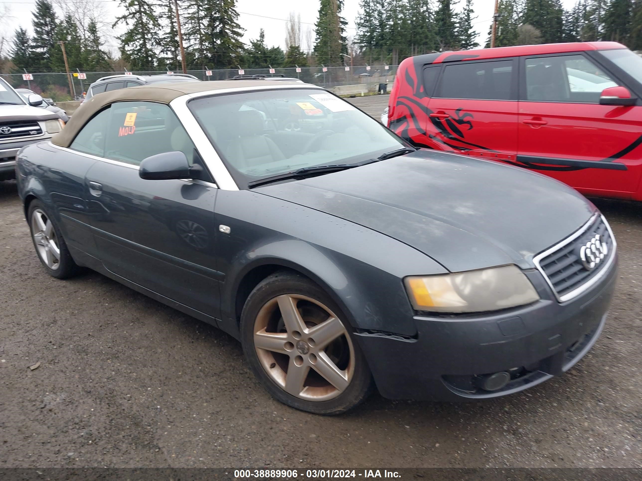 AUDI A4 2004 wauac48h44k011247