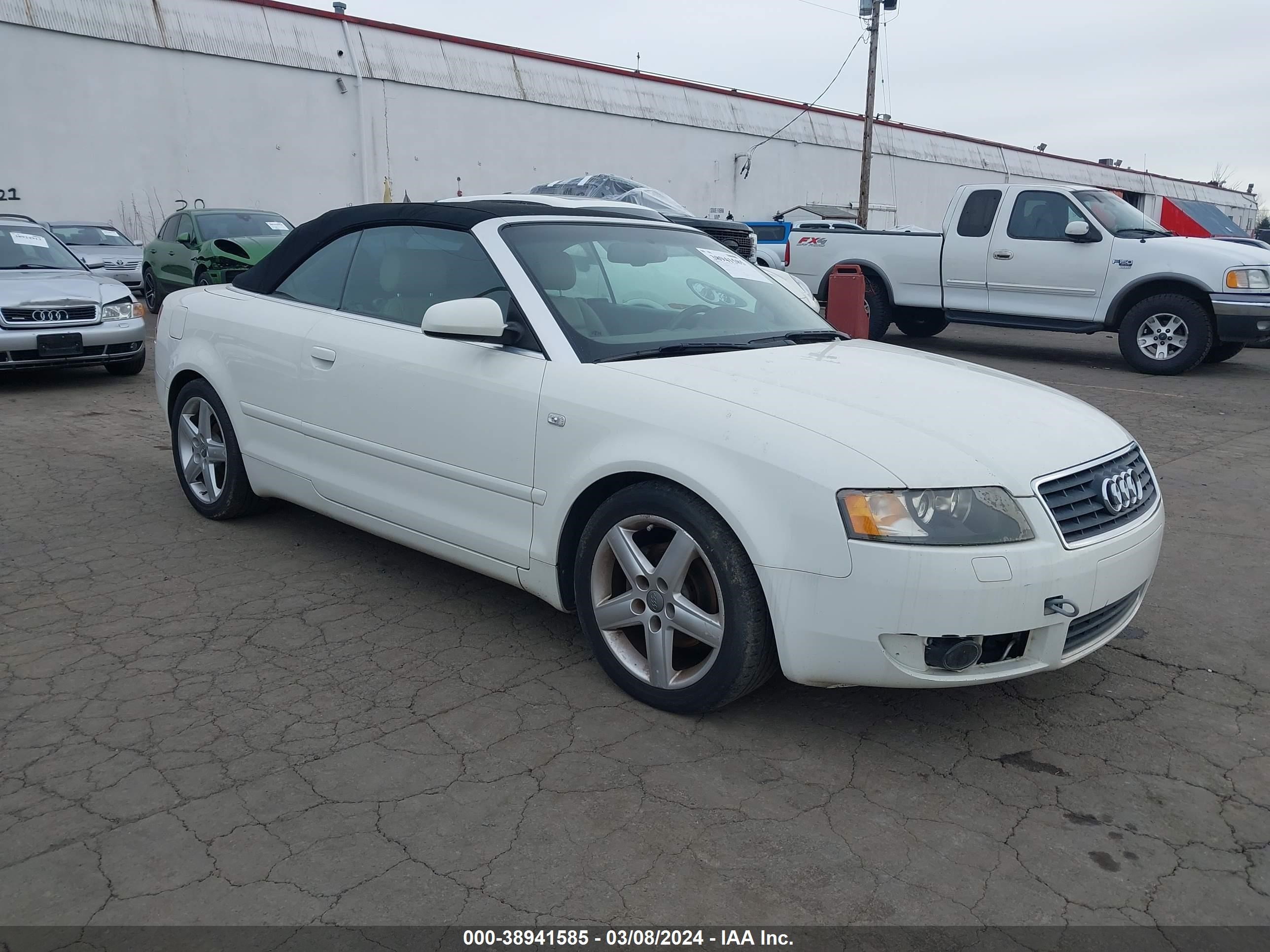 AUDI A4 2004 wauac48h54k007353