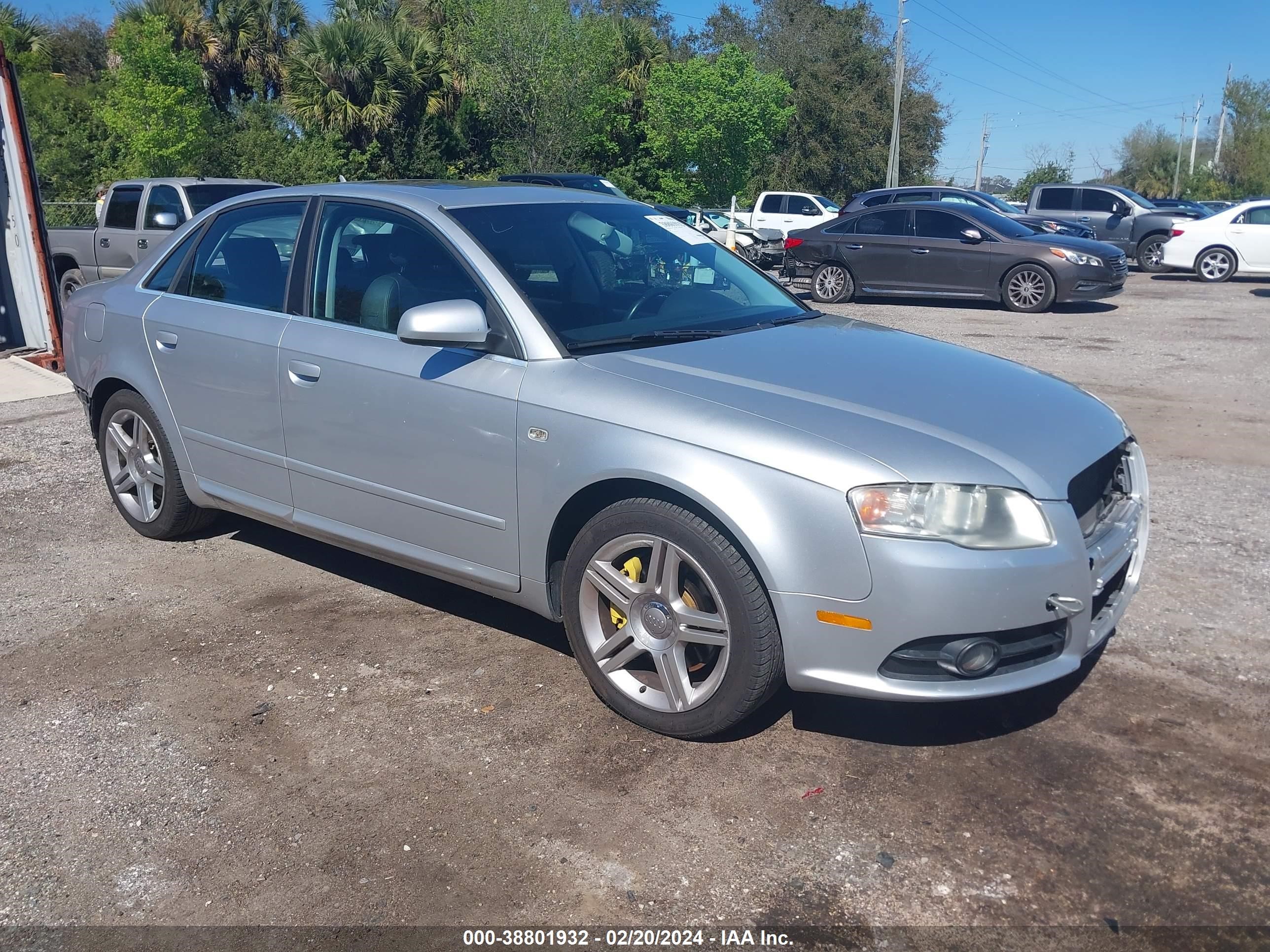 AUDI A4 2008 wauaf78e08a104311