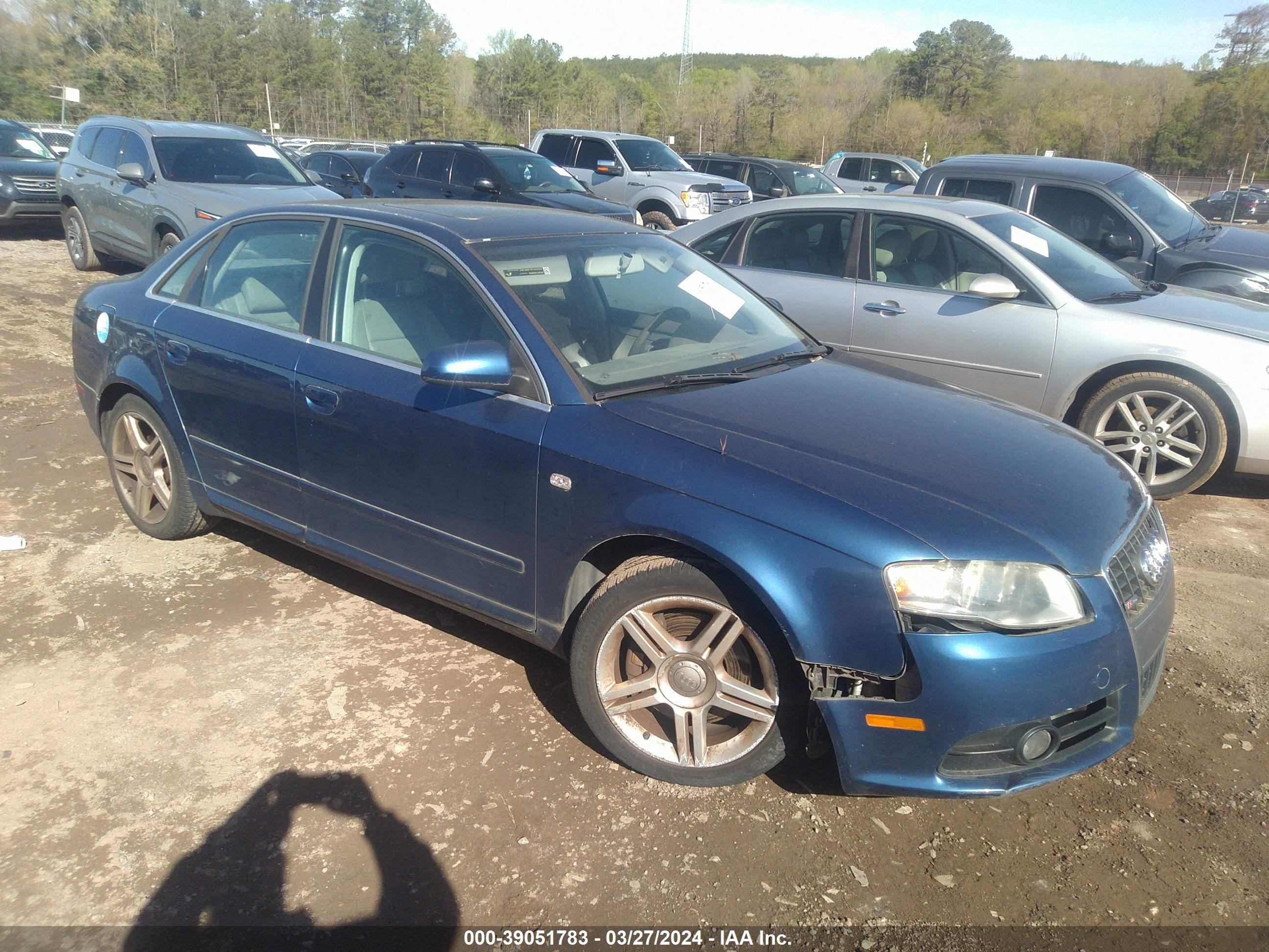 AUDI A4 2008 wauaf78e88ao59148