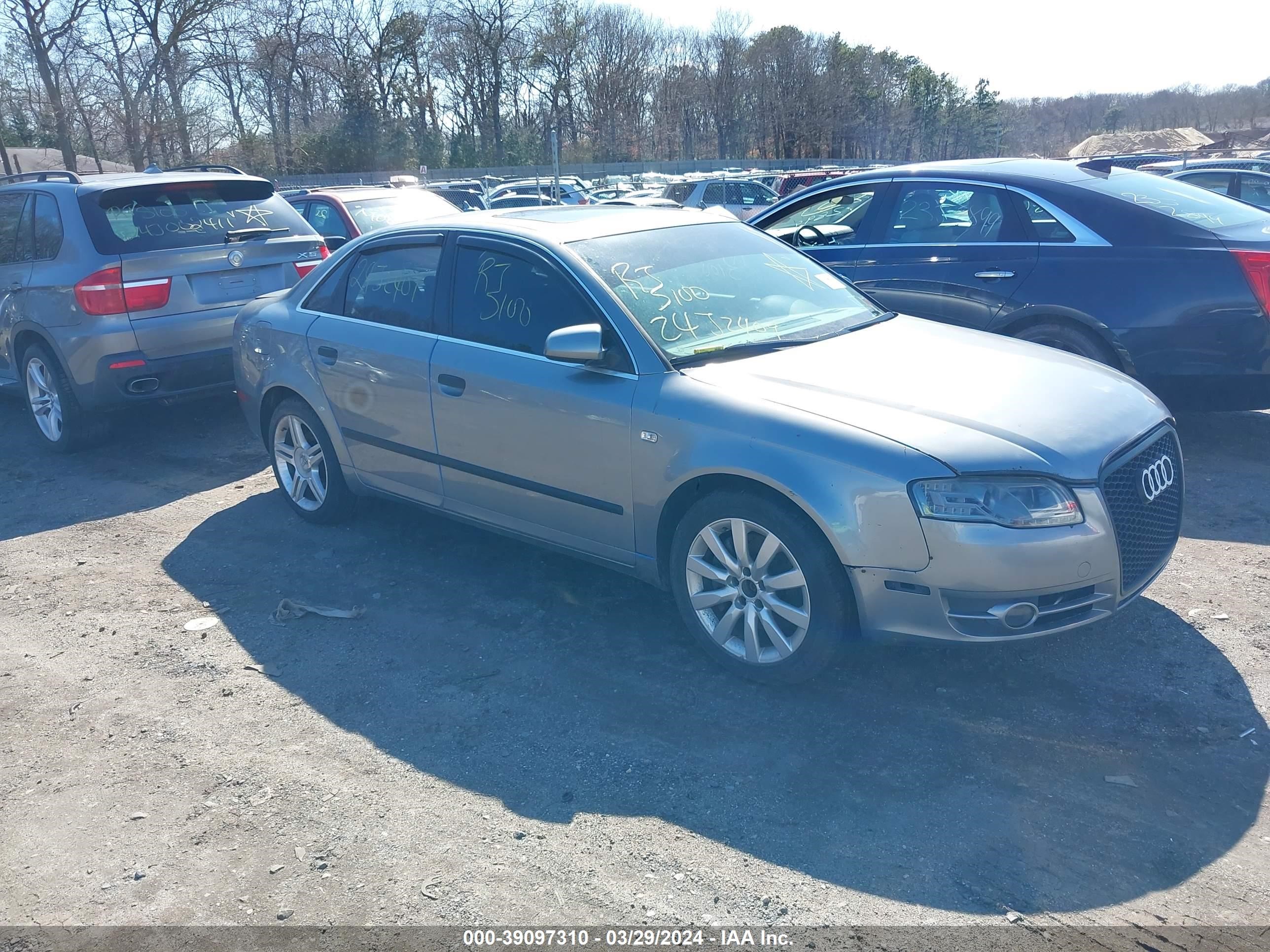 AUDI A4 2007 wauaf78ex7a182996