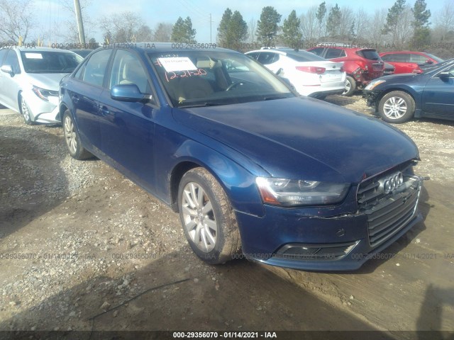 AUDI A4 2014 wauafafl1ea046607