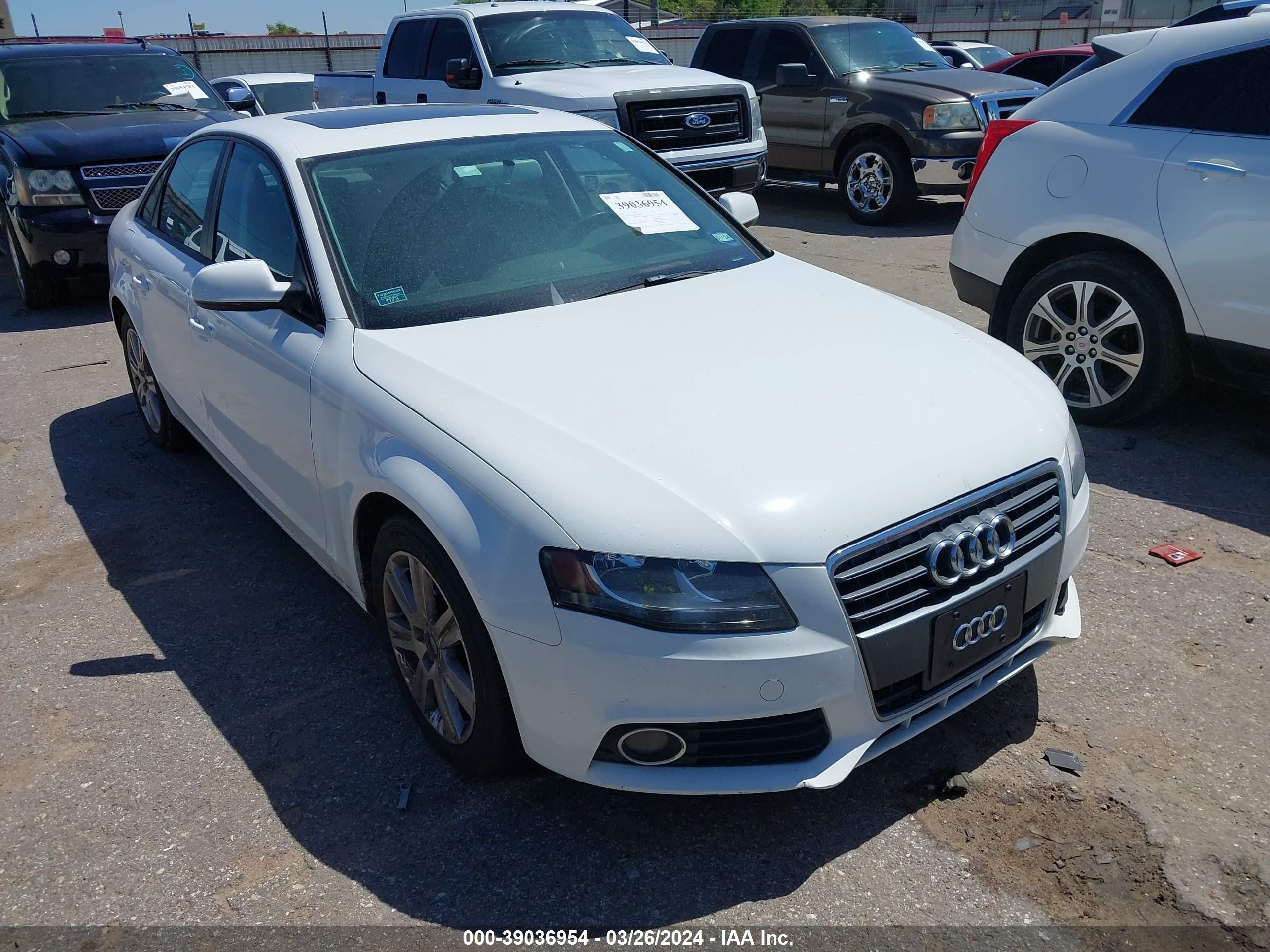 AUDI A4 2011 wauafafl3bn038299