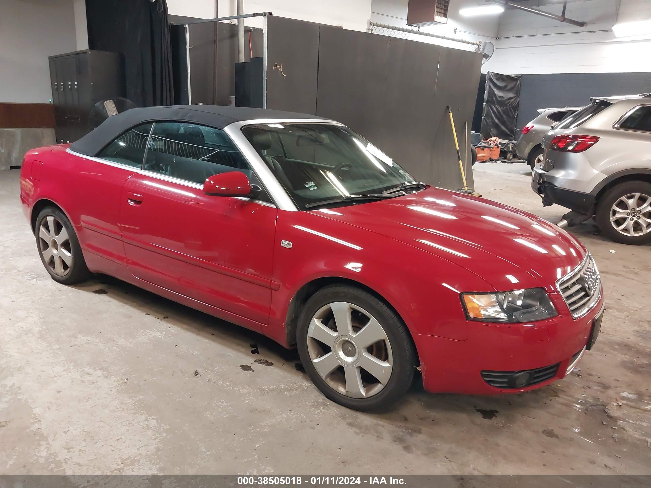 AUDI A4 2003 wauat48h03k015858