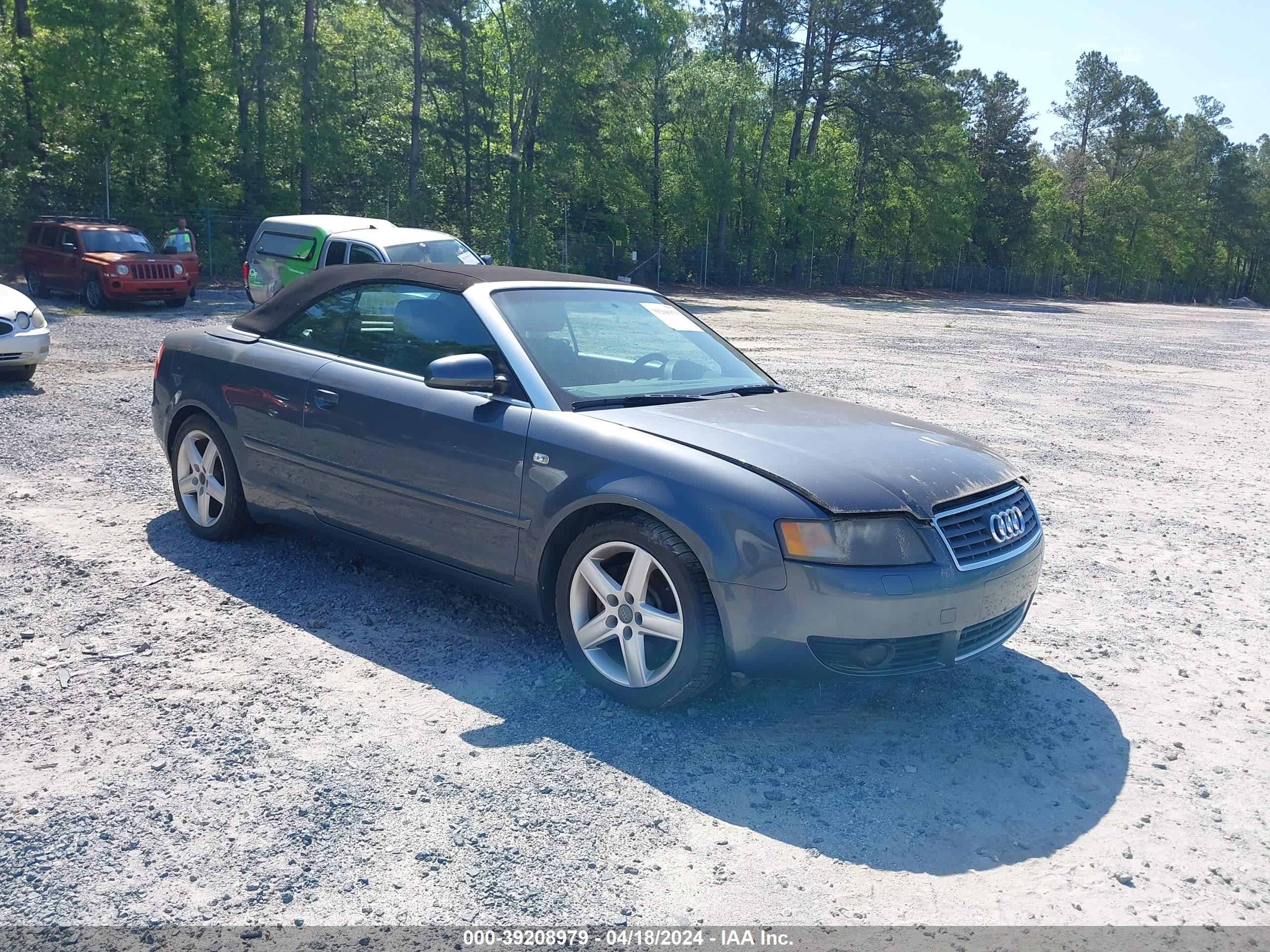 AUDI A4 2003 wauat48h03k016427