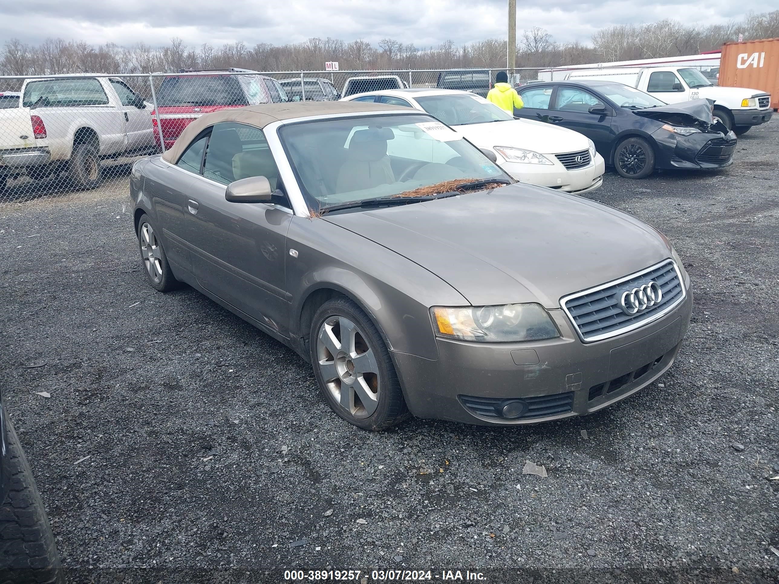 AUDI A4 2003 wauat48h33k010914