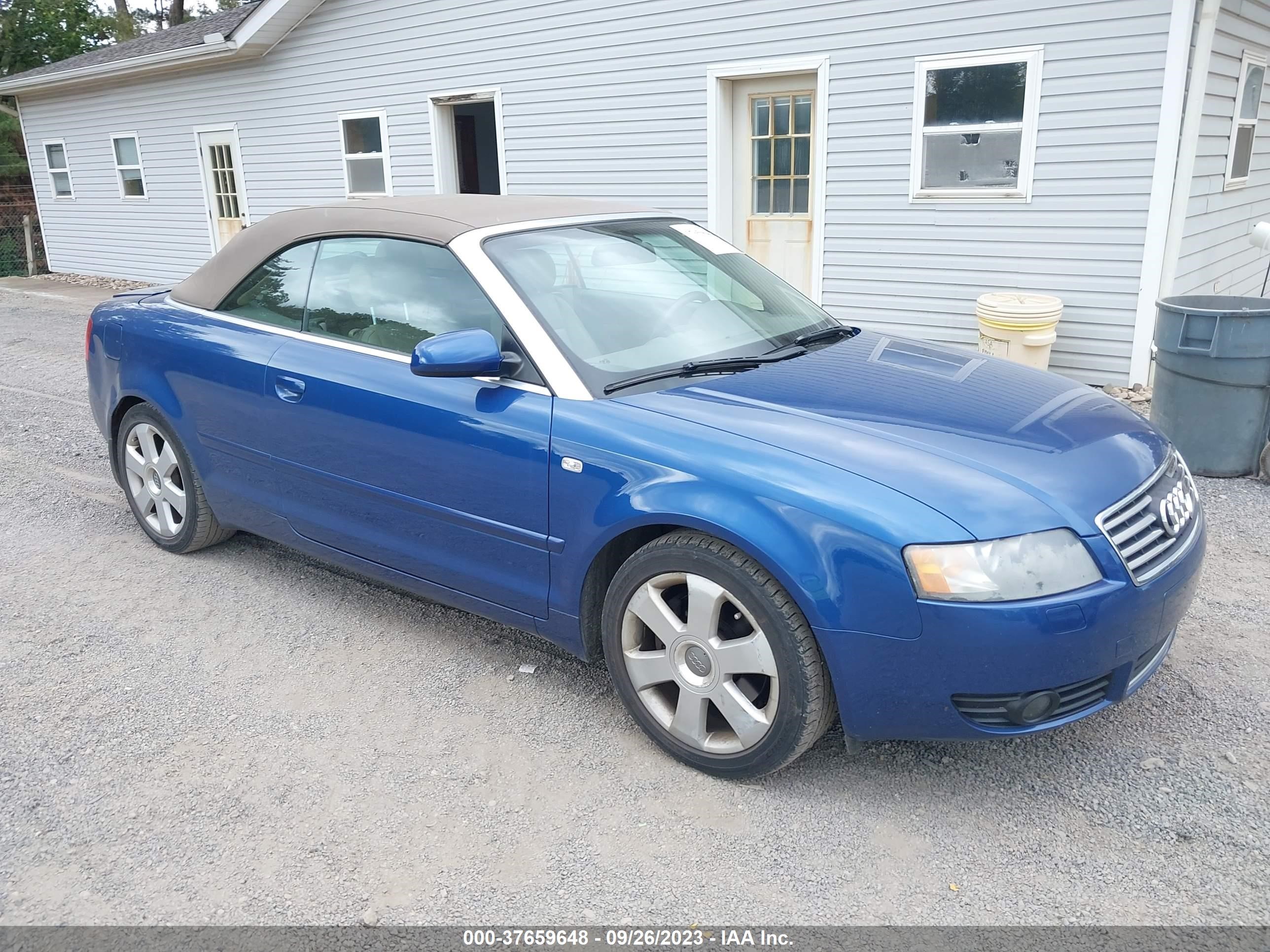 AUDI A4 2003 wauat48hx3k026575