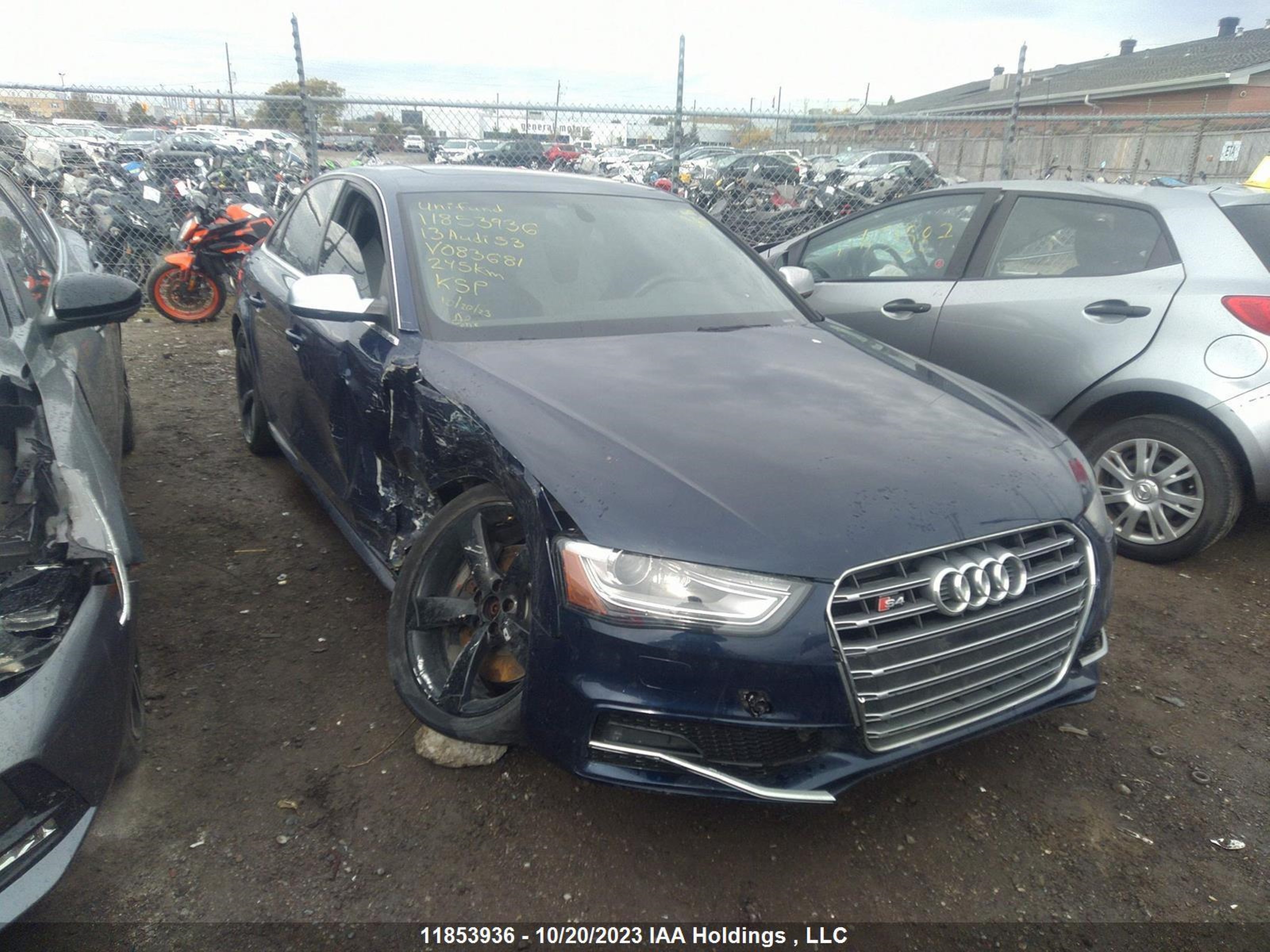 AUDI S4 2013 waubgcfl6da083681