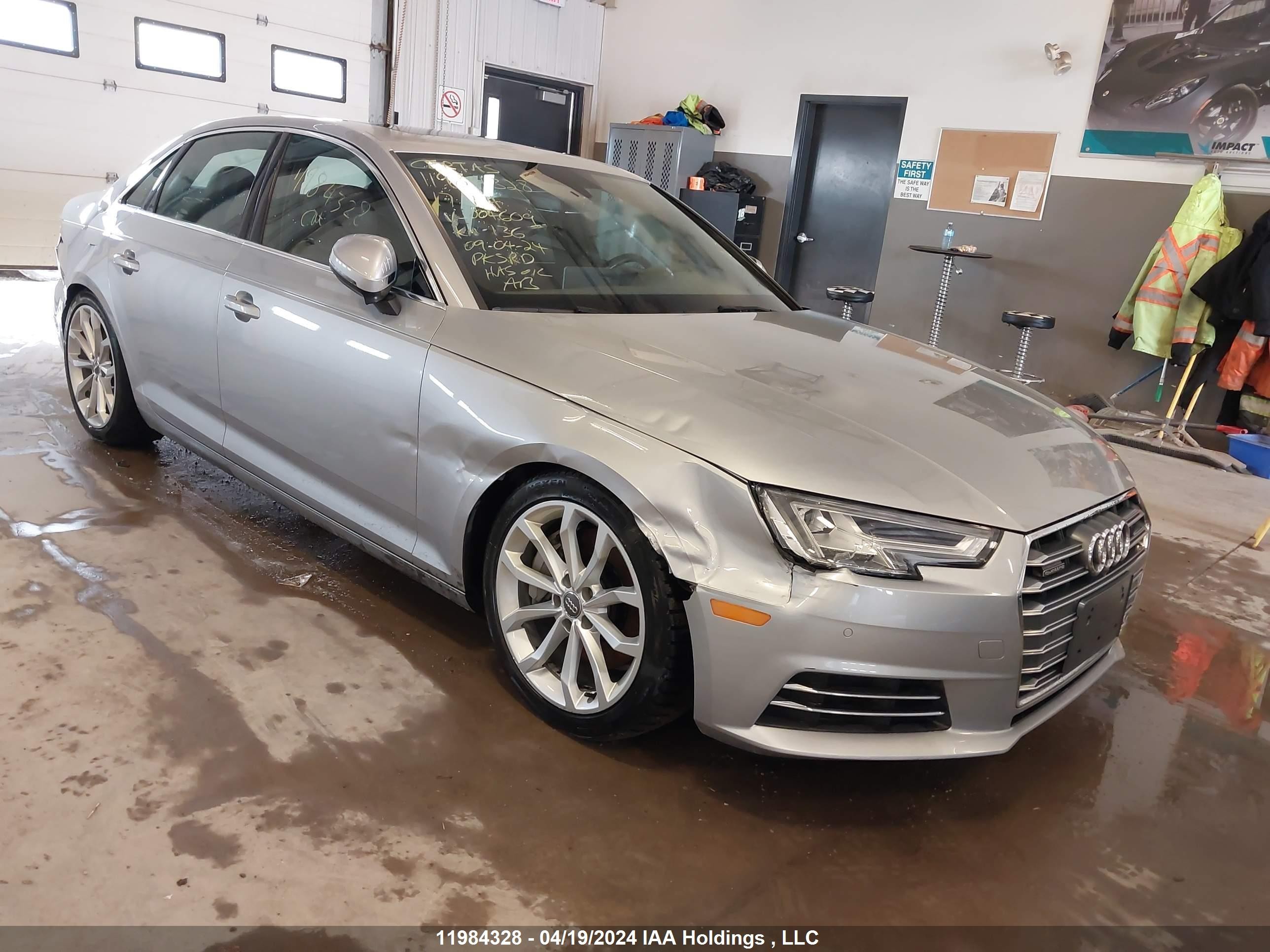 AUDI A4 2017 waubnaf48hn004609